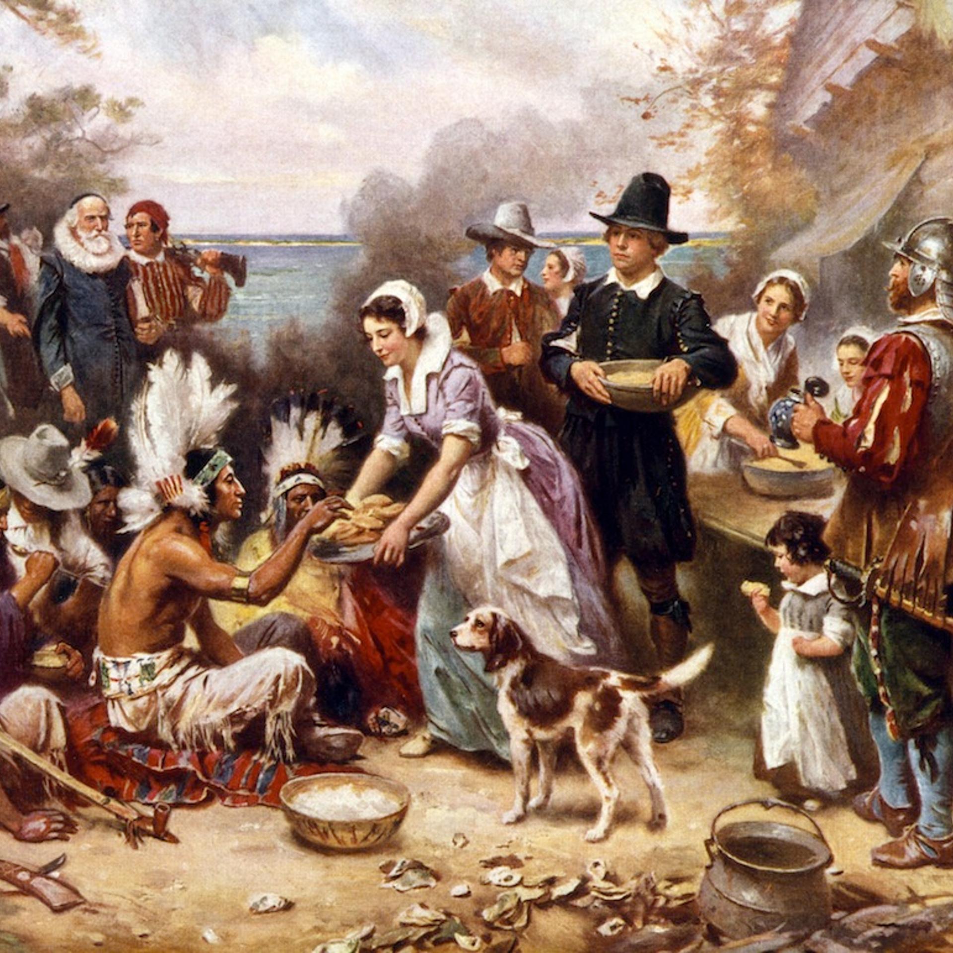 The first Thanksgiving 1621.