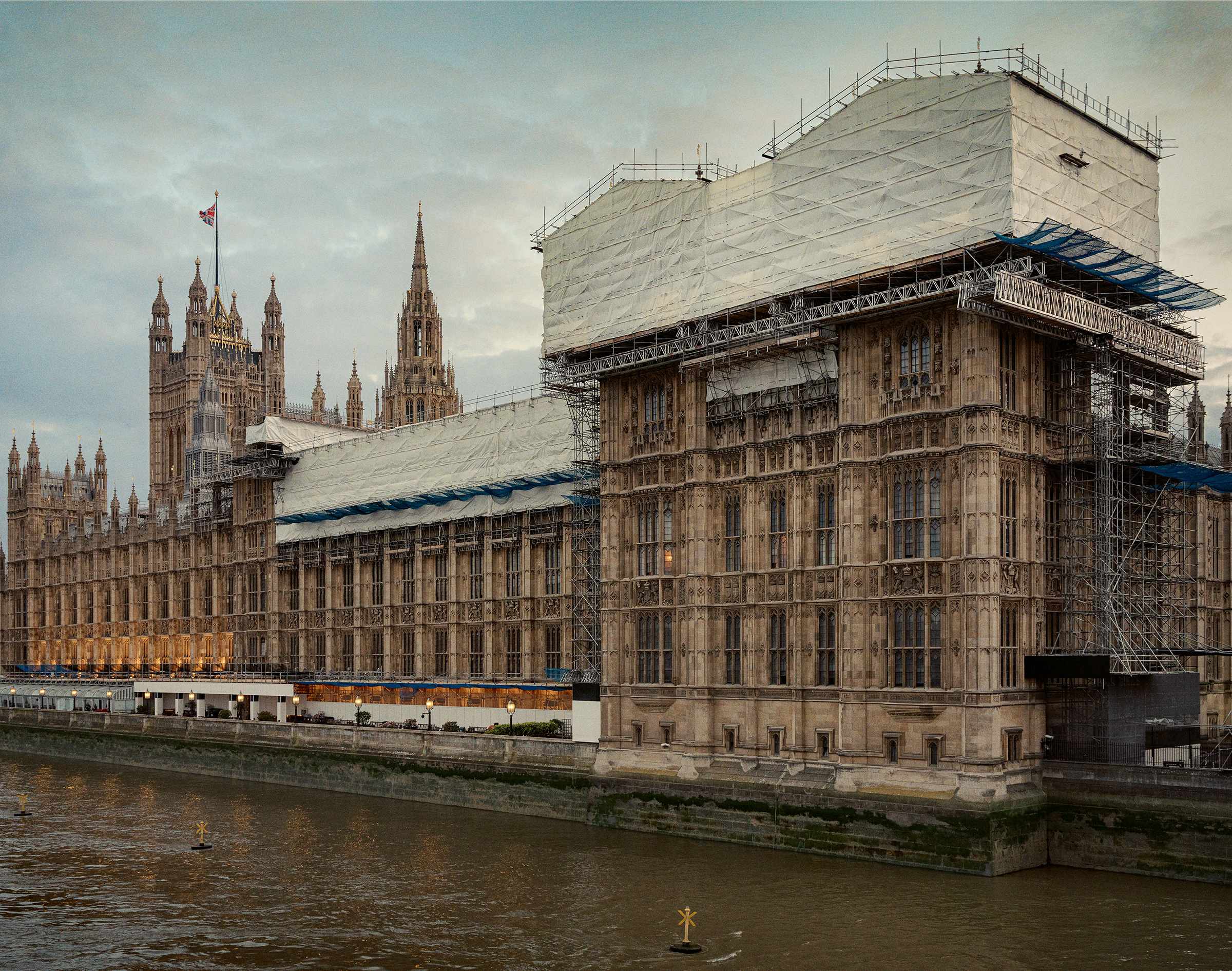 British parliament crumbling