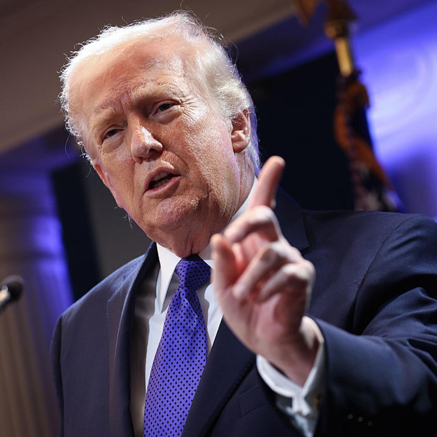 President Trump Holds Press Briefing On Supreme Court's Decision To Strike Down His Global Tariffs