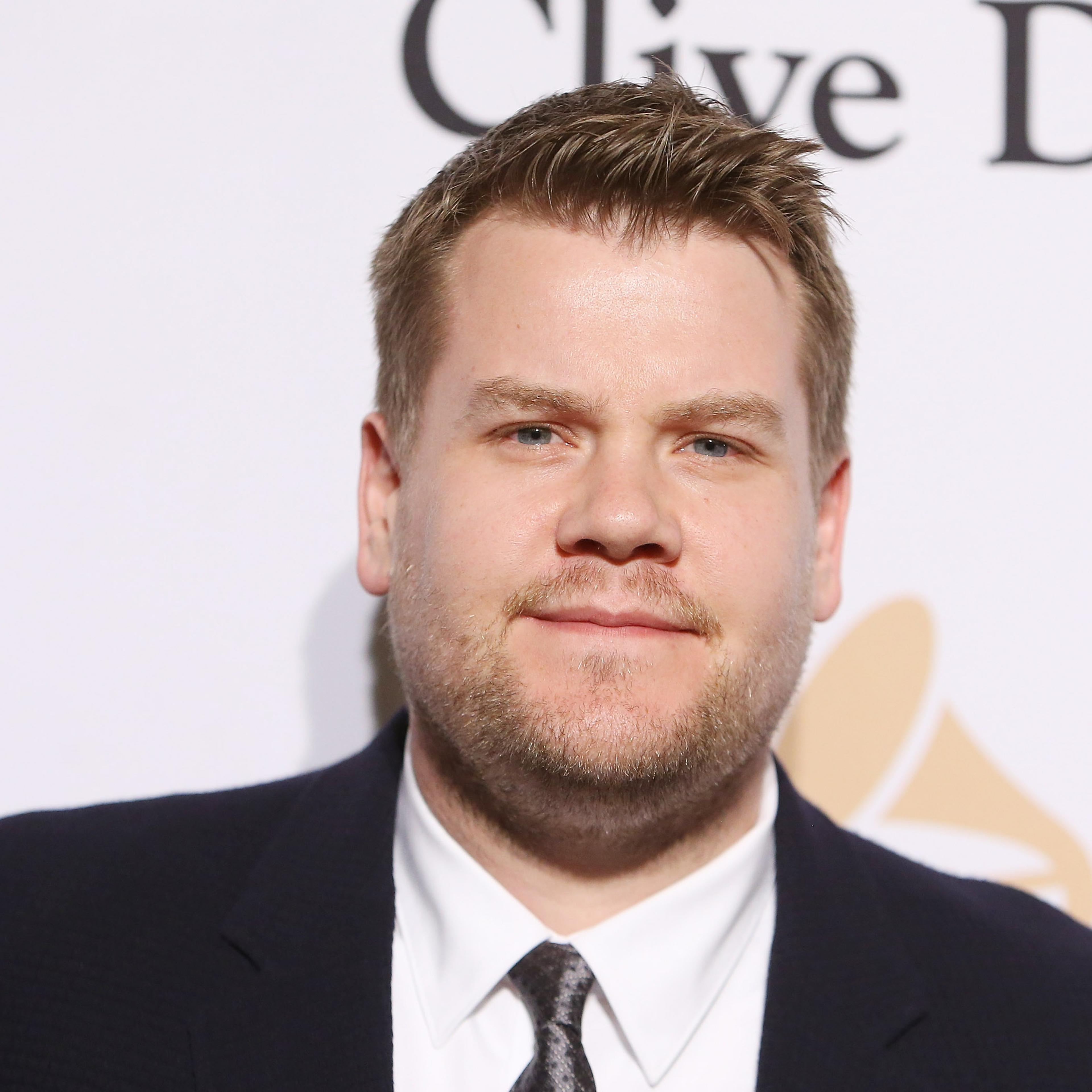 James Corden arrives at the 2016 Pre-GRAMMY Gala and Salute to Industry Icons honoring Irving Azoff held at The Beverly Hilton Hotel on February 14, 2016 in Beverly Hills, California.