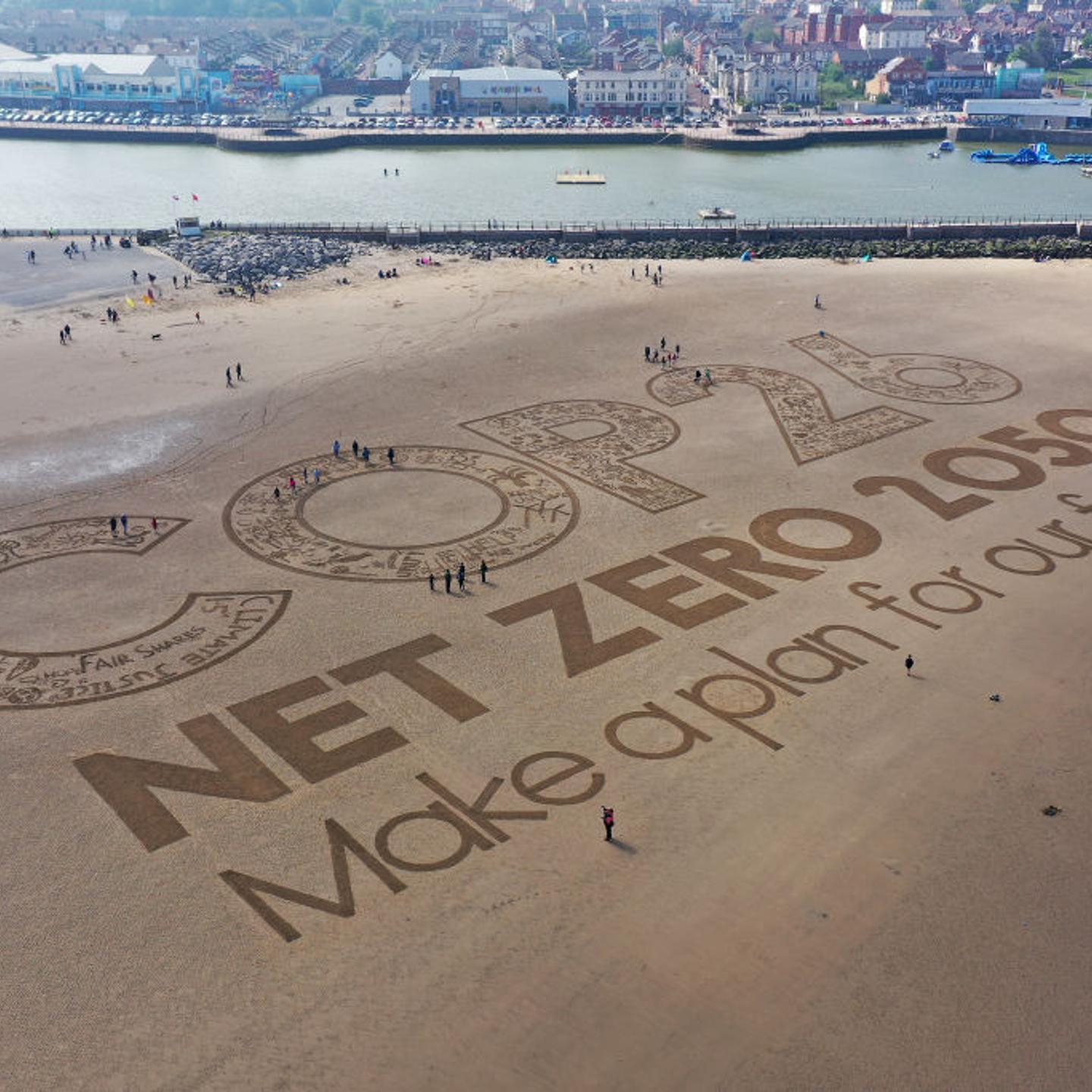 Sand Artwork Highlights Climate Change Ahead Of COP26