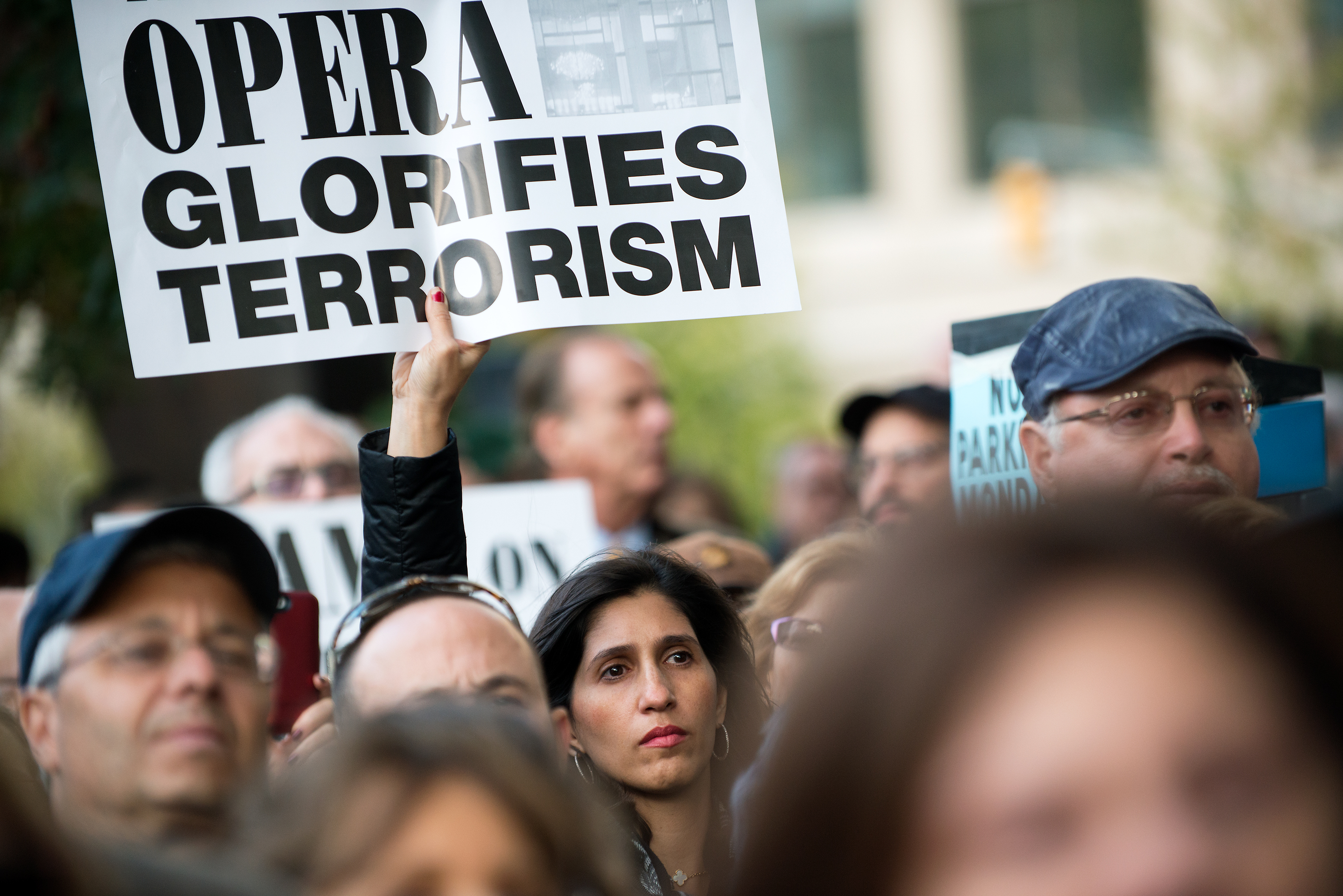 Protestors Hold Vigil, Rally Condemning "Klinghoffer" Opera Outside Lincoln Center