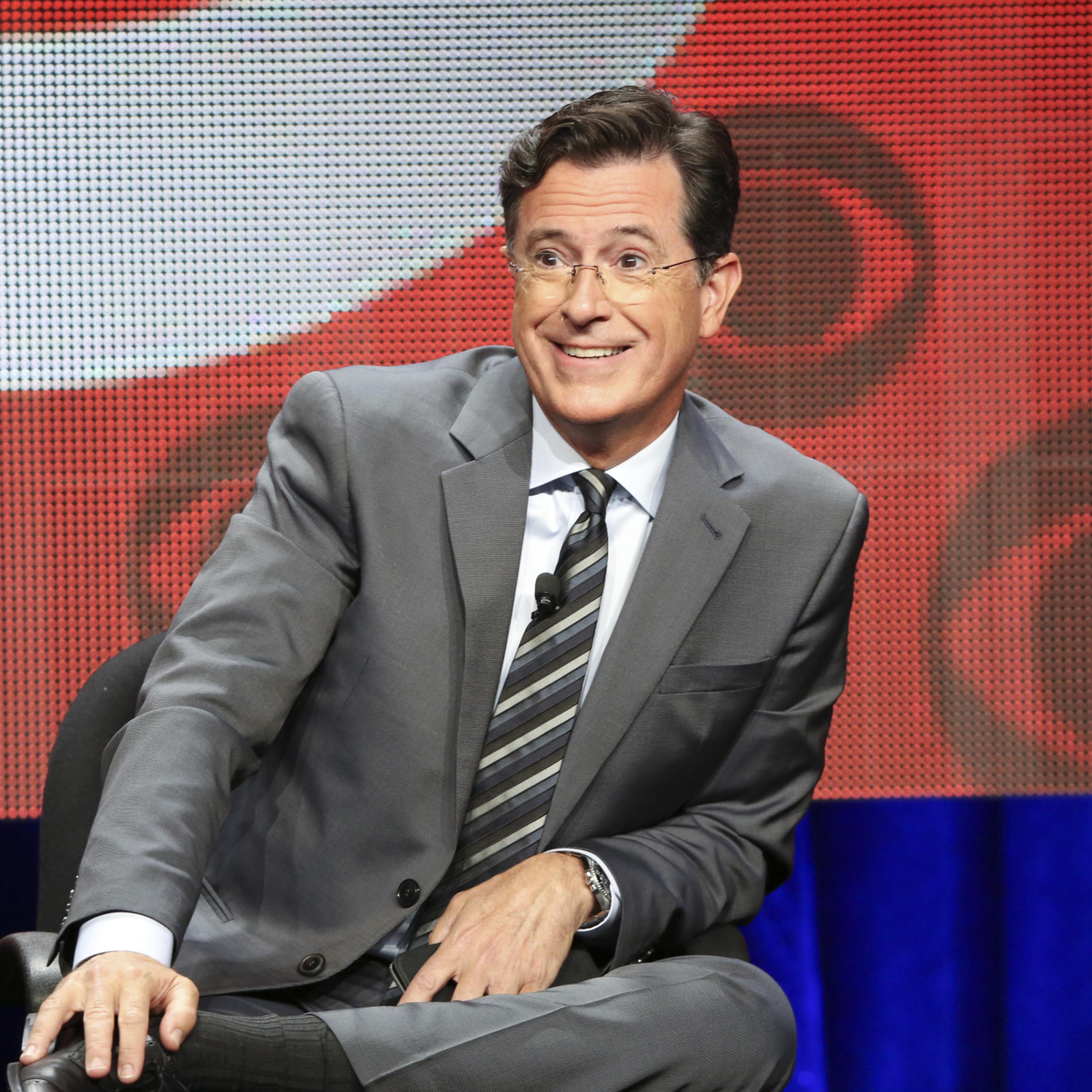 Stephen Colbert, host of "The LATE SHOW with STEPHEN COLBERT" appears at the TCA Summer Press Tour 2015 on Monday August 10, 2015 at the Beverly Hilton hotel in Los Angeles, CA.