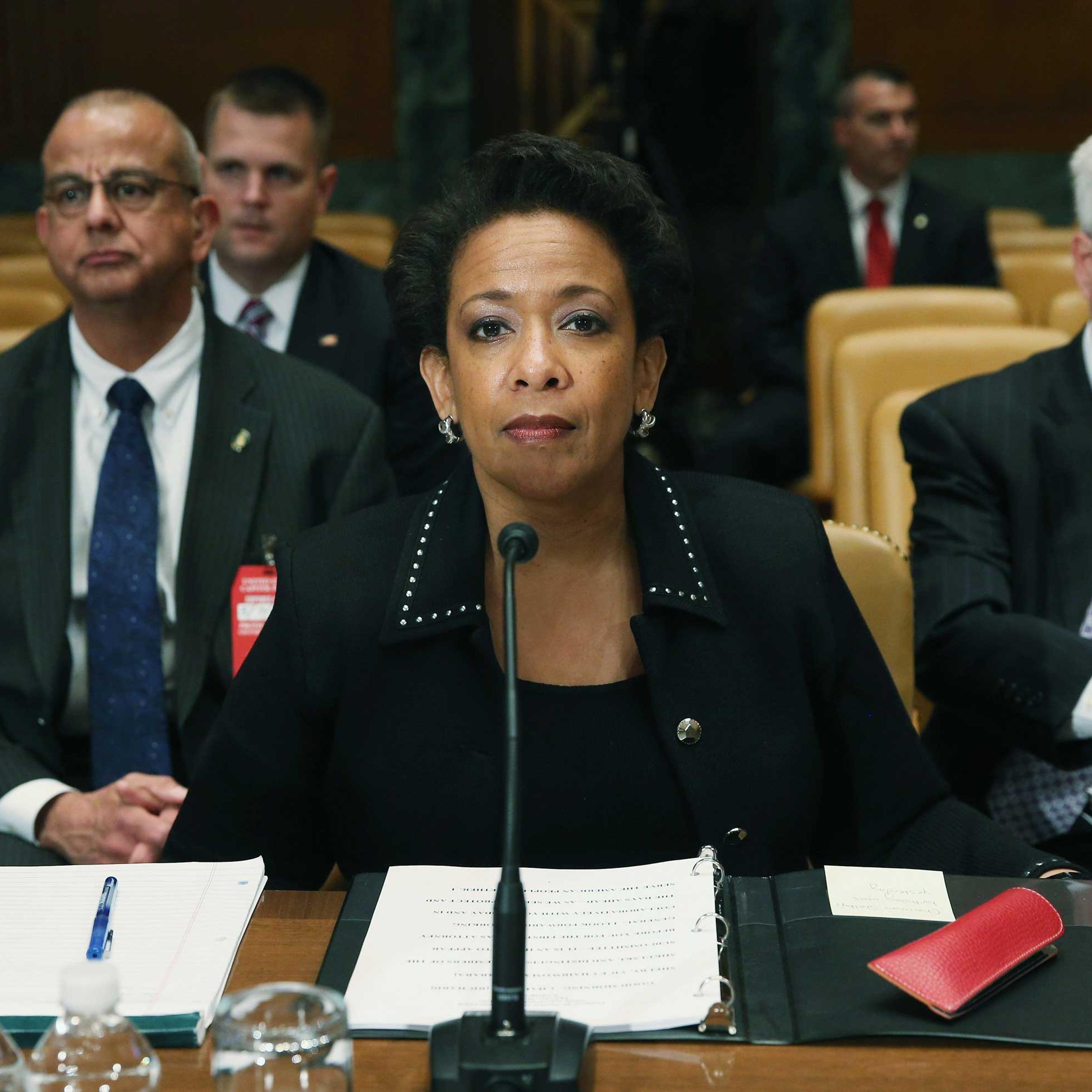 U.S. Attorney General Loretta Lynch appears before the Senate Appropriations Committee on Capitol Hill in Washington on May 7, 2015.