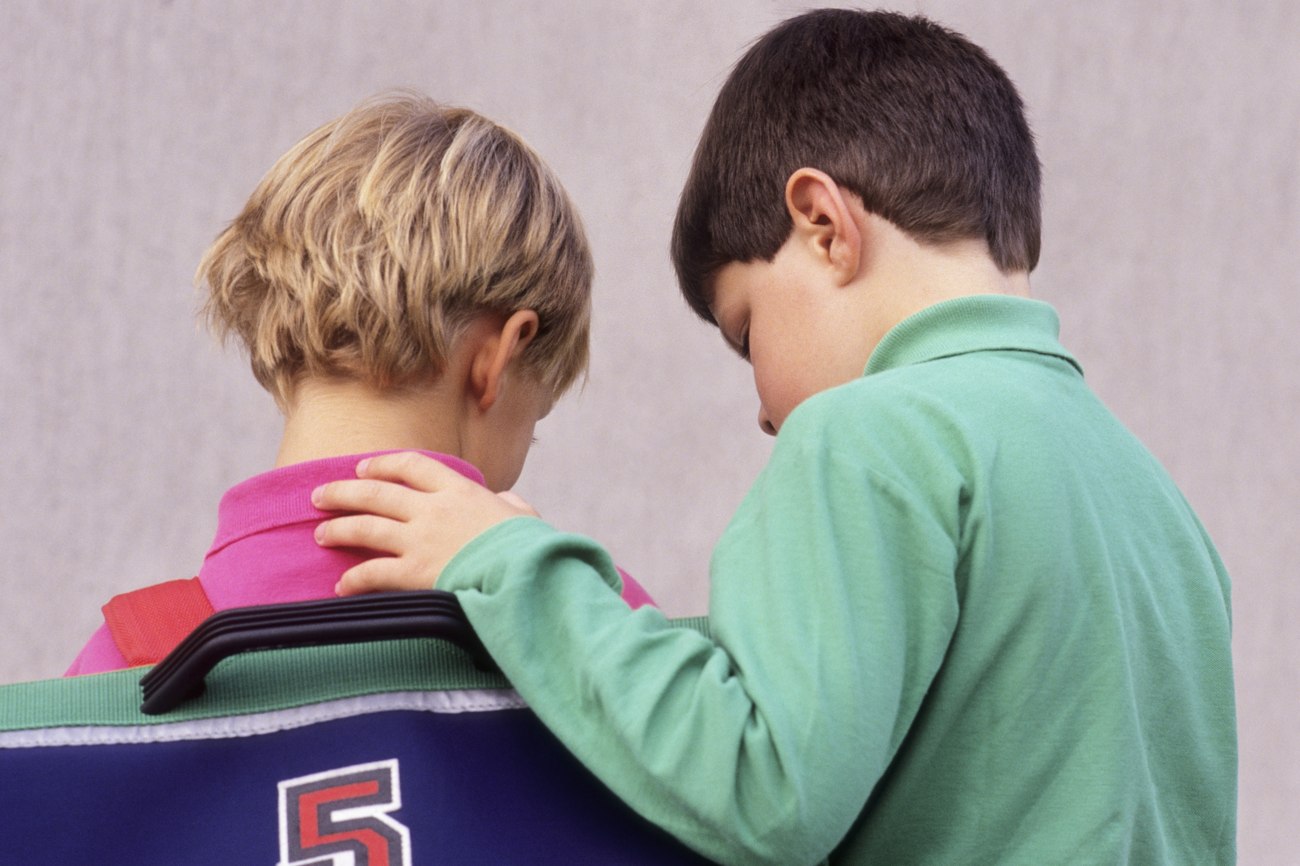 2 children at school