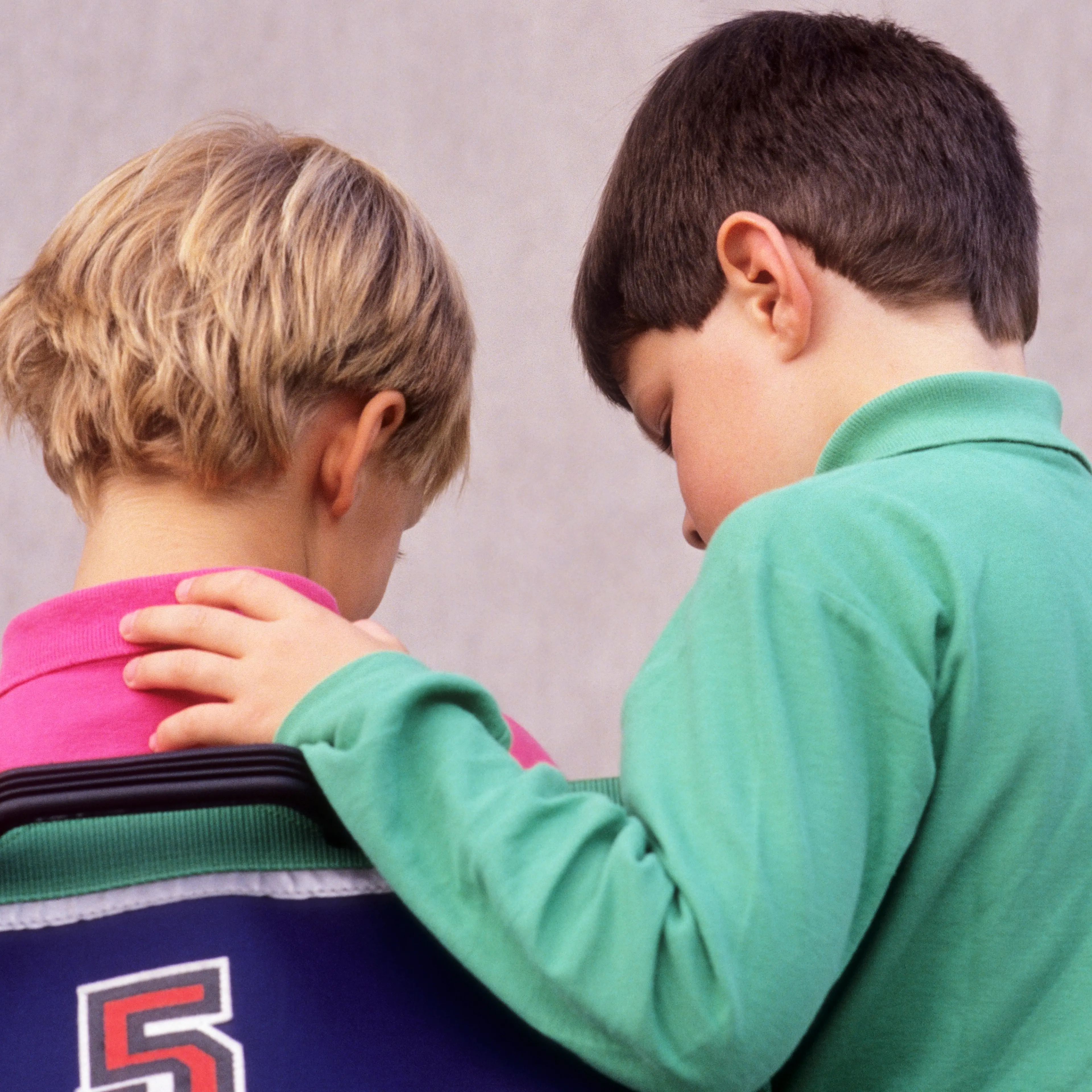 2 children at school