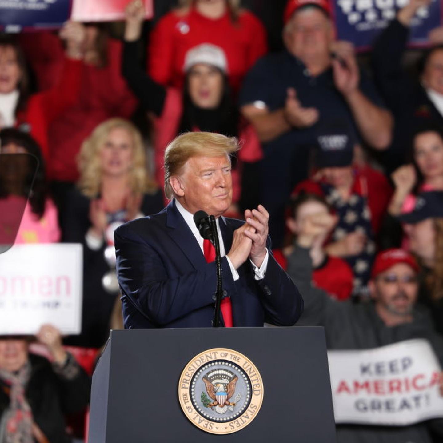 U.S. President Donald Trump's campaign rally in New Jersey