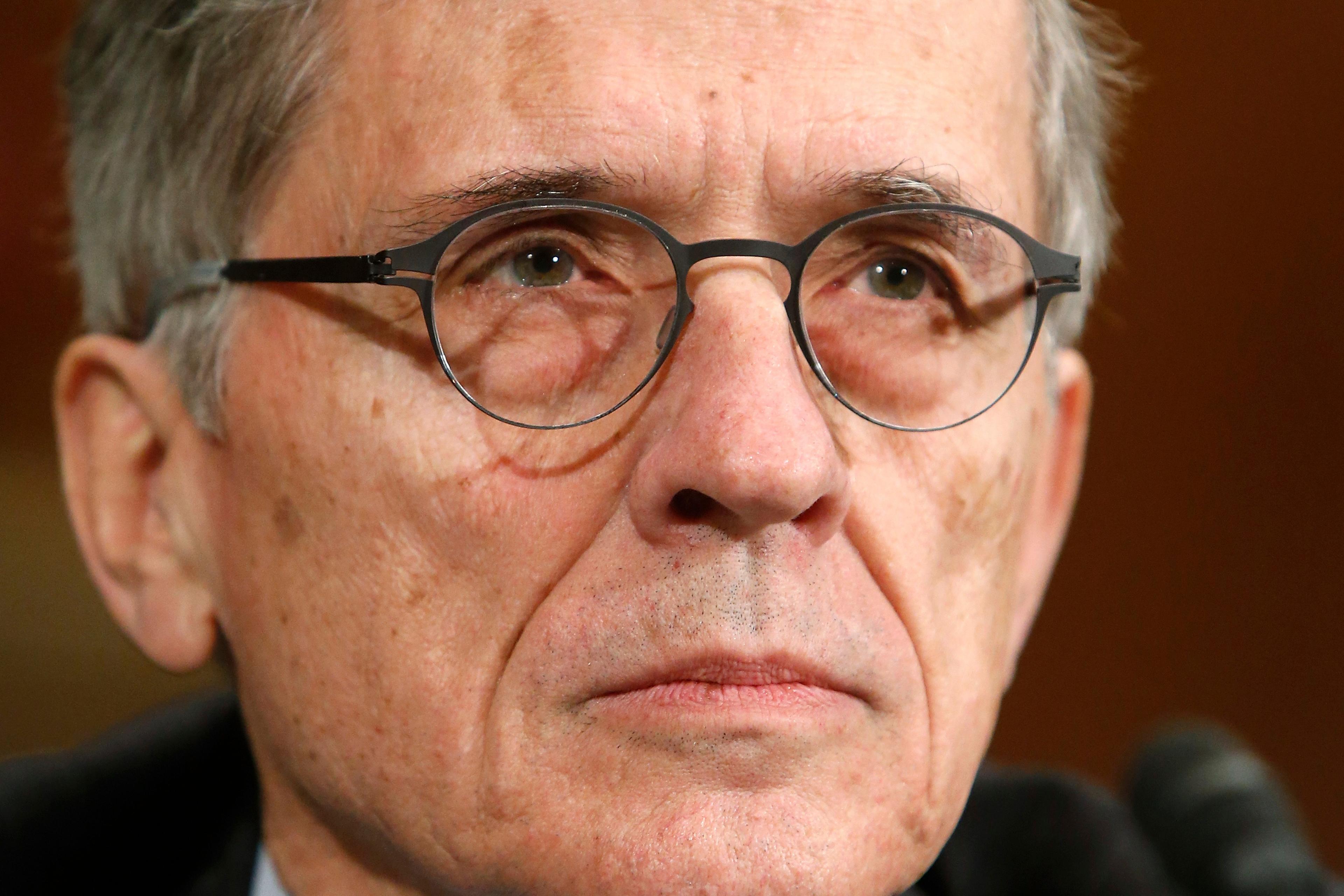 Wheeler testifies before a Senate Appropriations Financial Services and General Government Subcommittee hearing on the FY2015 budget justification for the FCC, on Capitol Hill in Washington