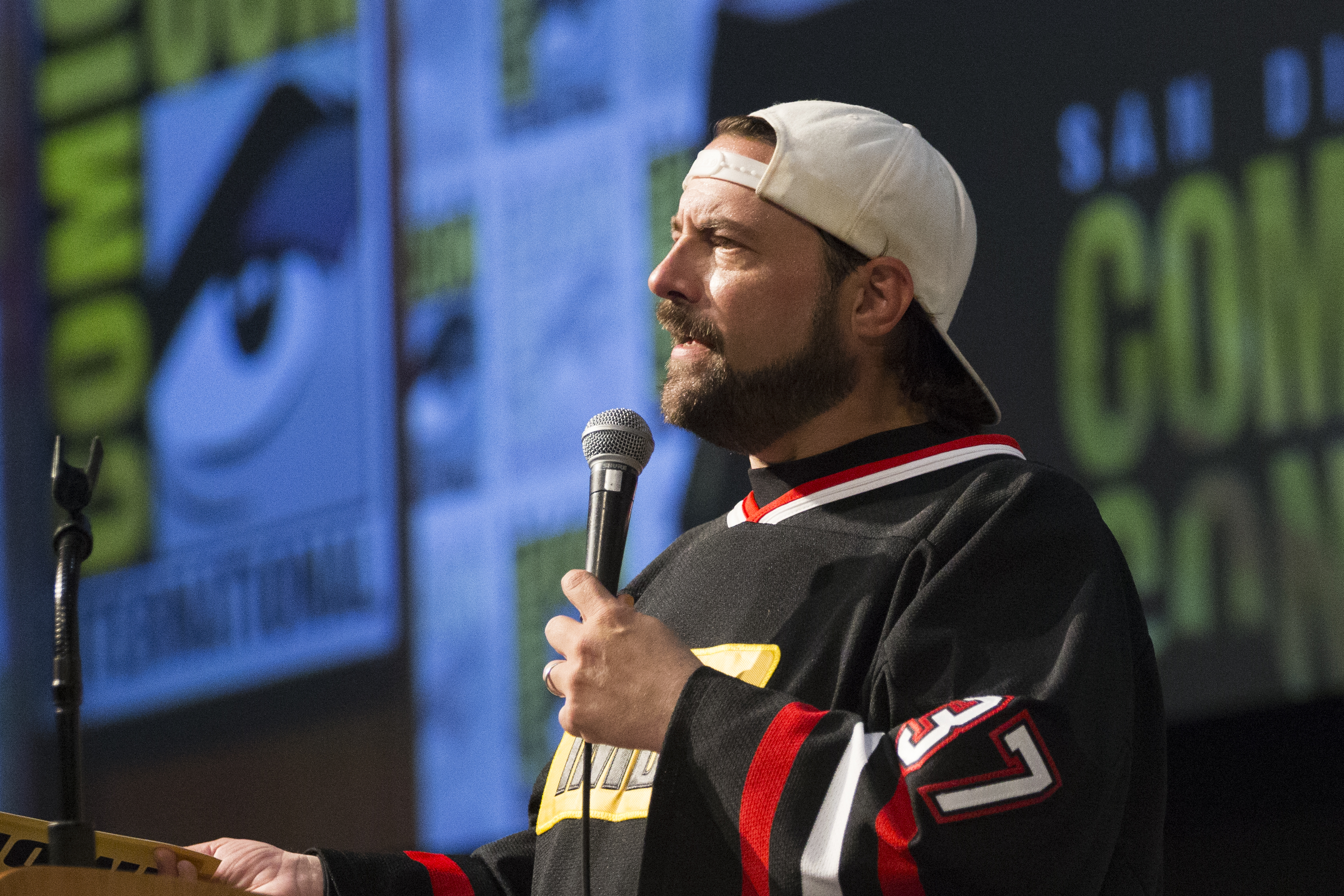 Col Needham, Founder &amp; CEO Of IMDb, Judges The ComiXology Movie Trivia Panel Hosted By Kevin Smith At San Diego Comic-Con 2017
