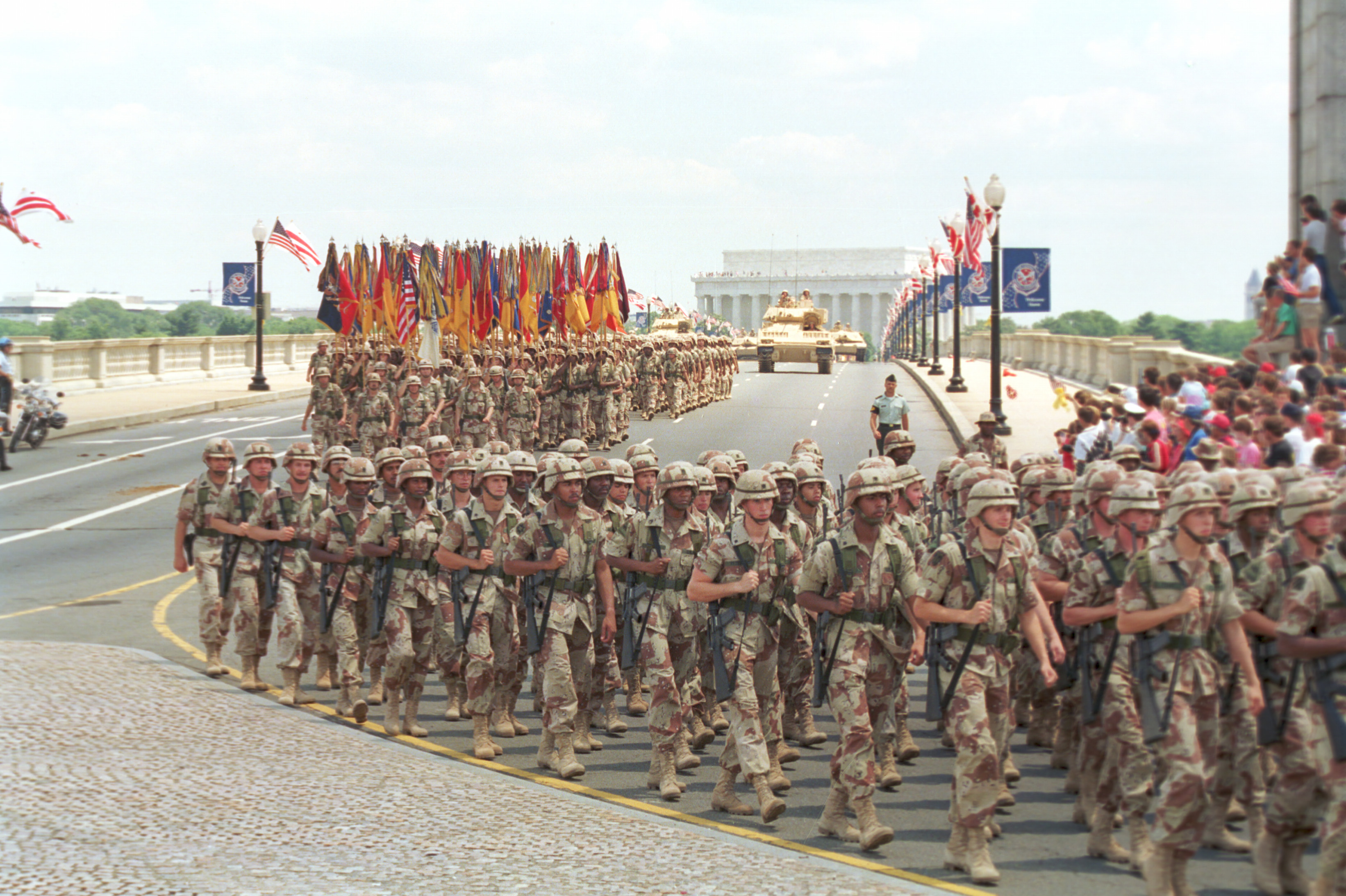 U.S. GULF WAR VICTORY PARADE, WASHINGTON, USA