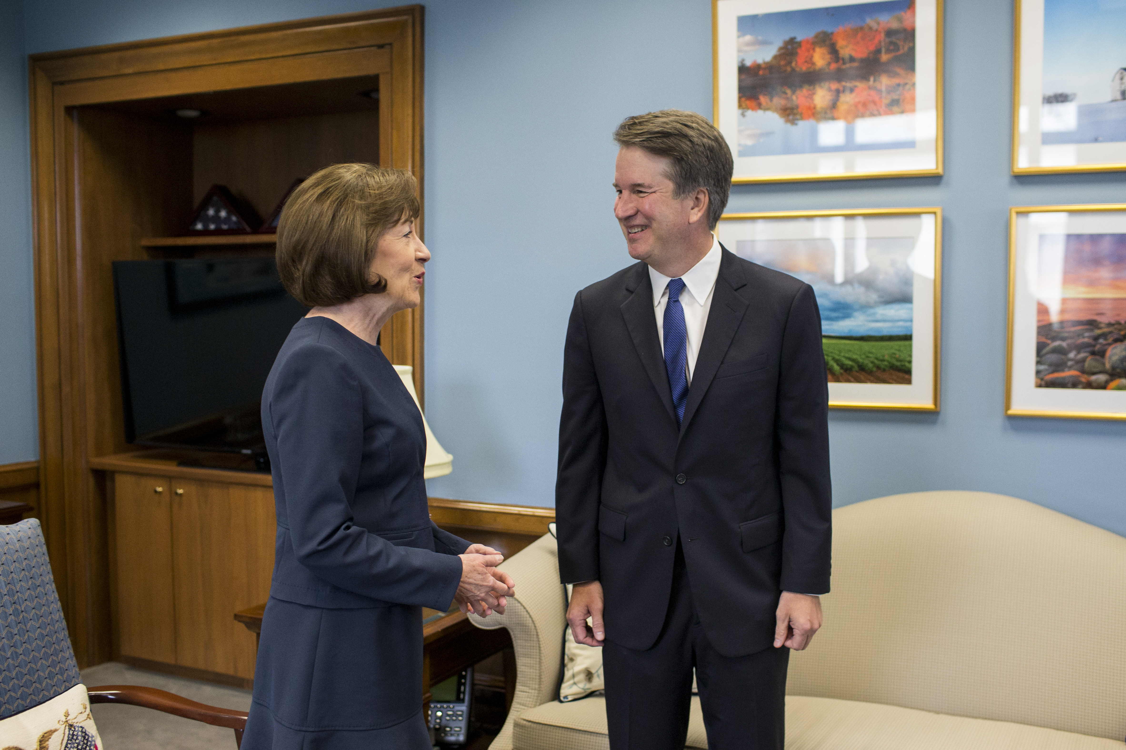 Supreme Court Nominee Brett Kavanaugh Meets With Democratic Senators On Capitol HIll