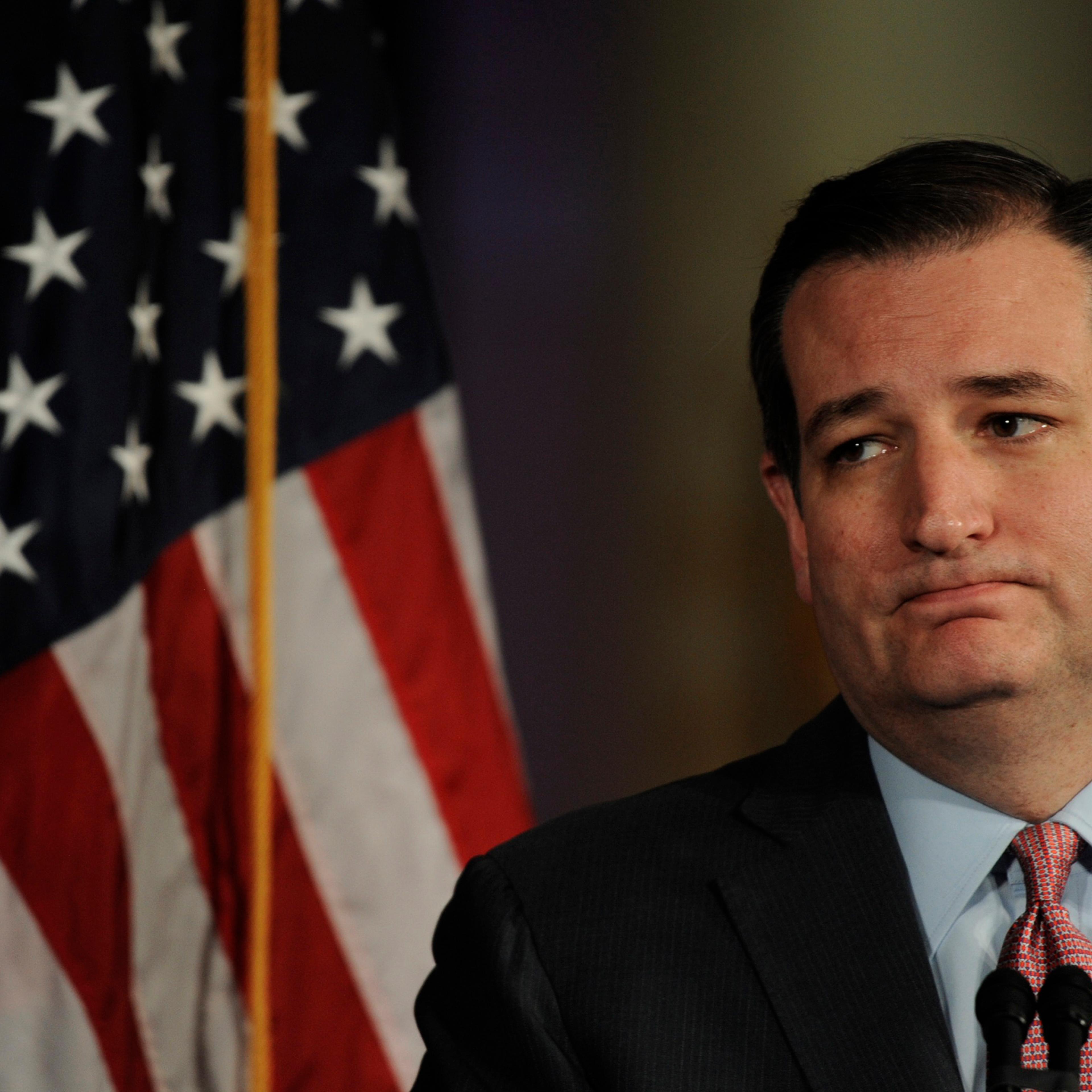 Ted Cruz attends a Pennsylvania campaign kickoff event held on New York presidential primary night in Philadelphia, PA, April 19, 2016.