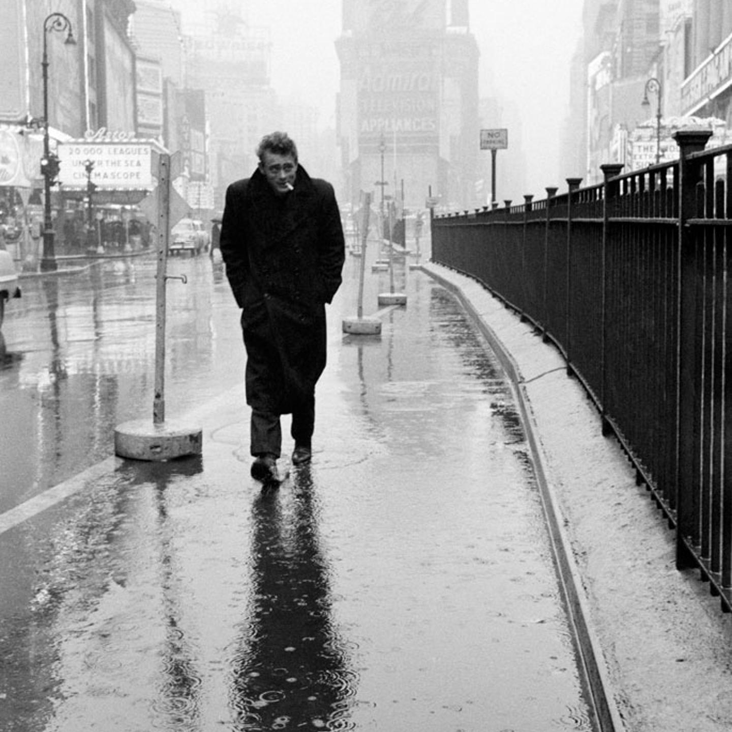 James Dean, New York City, 1955.