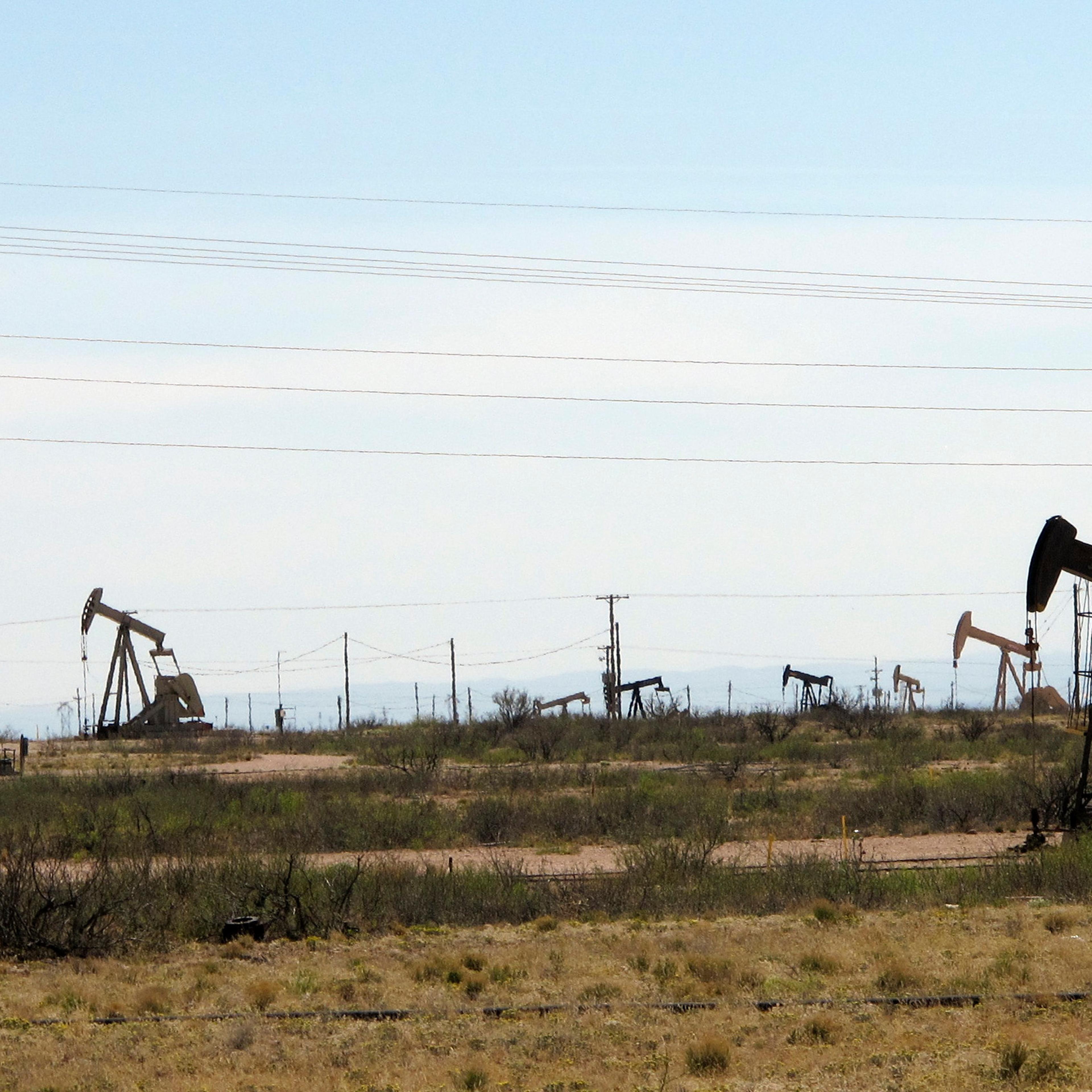 Oil rigs in the Permian basin