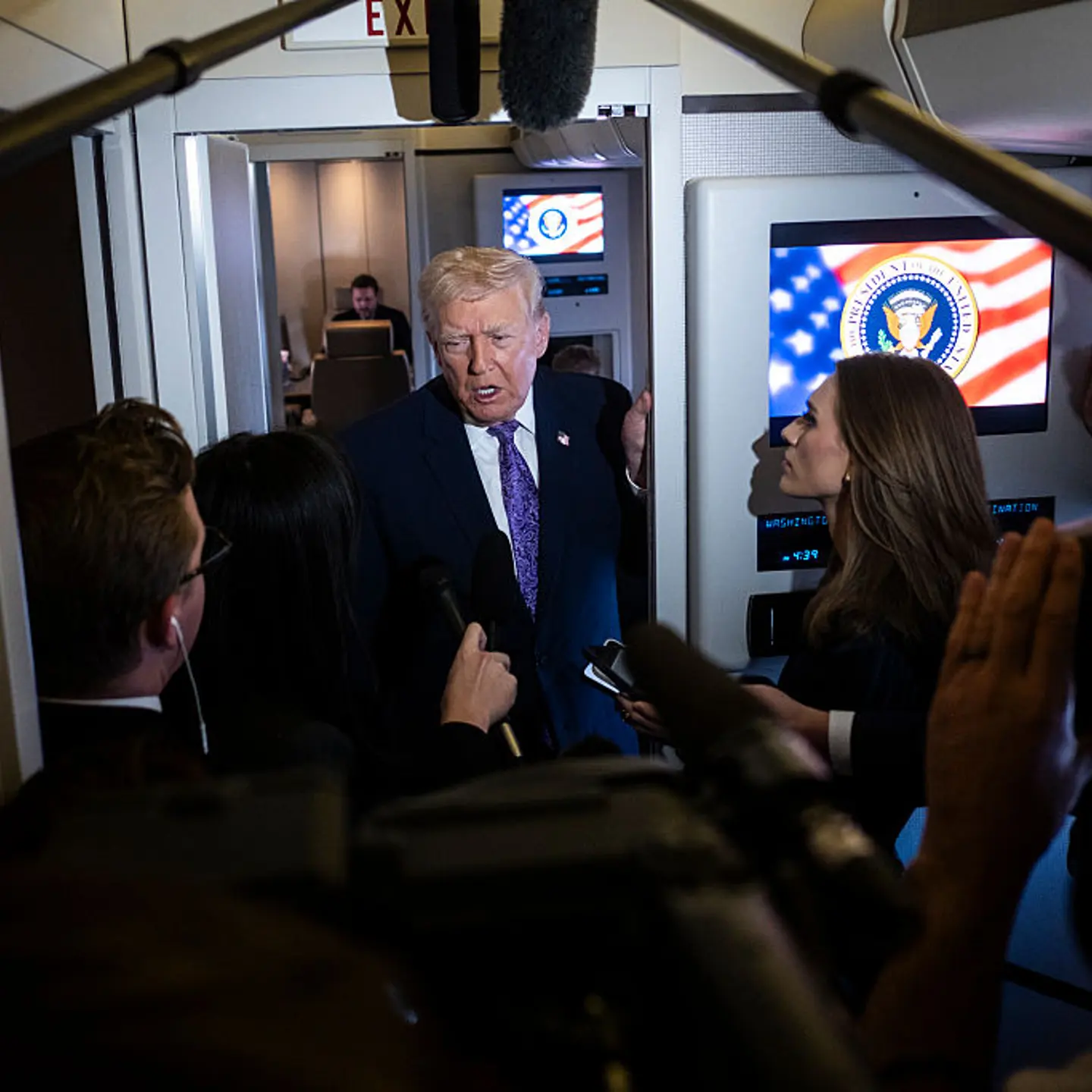 President Trump Returns To D.C. After Spending Thanksgiving Weekend In Florida