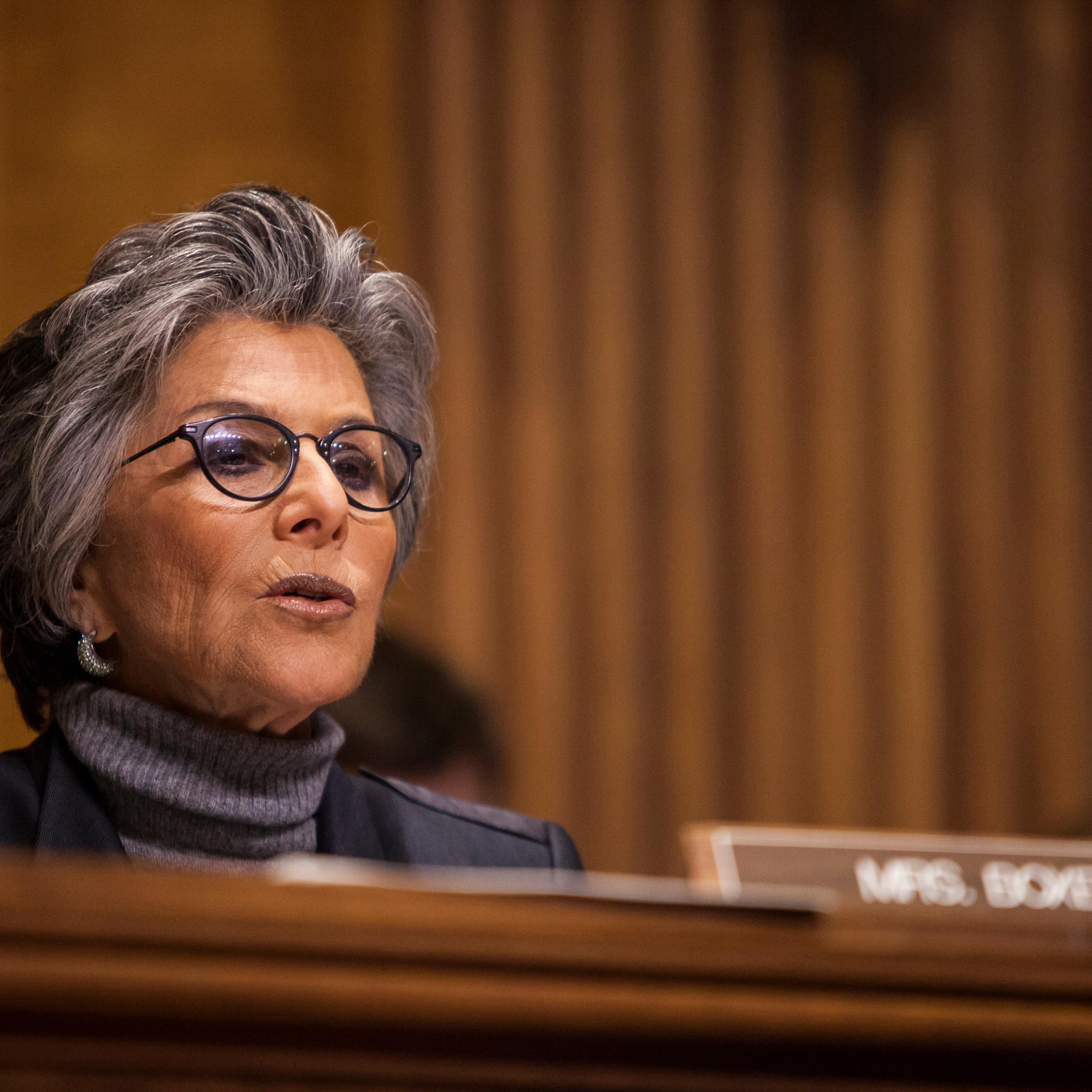 Senator Barbara Boxer speaks during a Senate Foreign Relations committee hearing on U.S. and Cuban relations in Washington on Feb\.3, 2015.