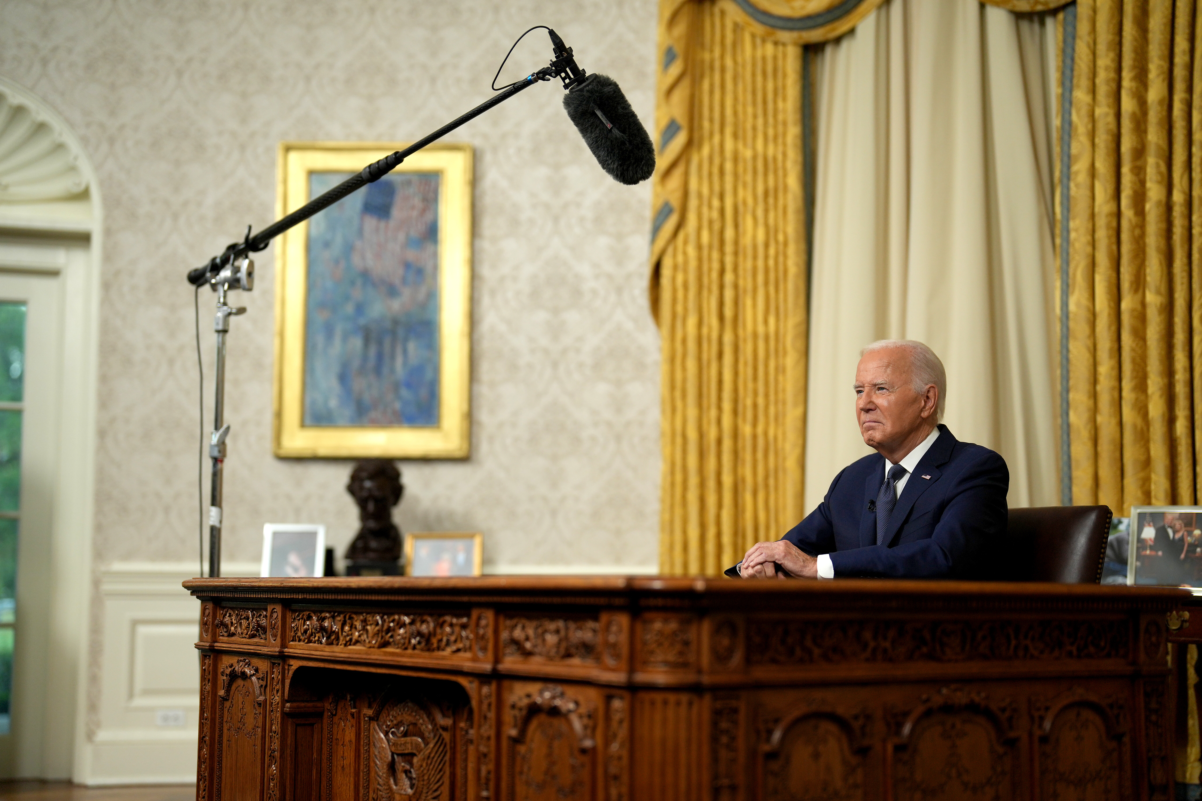 President Biden Delivers Oval Office Address To Nation
