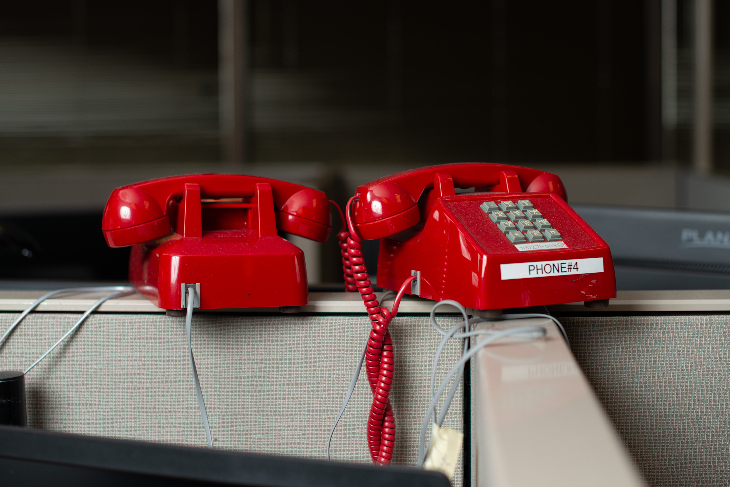 Land line telephones at the Harris Center for Mental Health in Houston, March 7, 2022. Starting in July, the National Suicide Prevention Lifeline will have its own three-digit number, 988, and operators who will not only counsel callers but eventually be equipped to dispatch specially trained responders. 