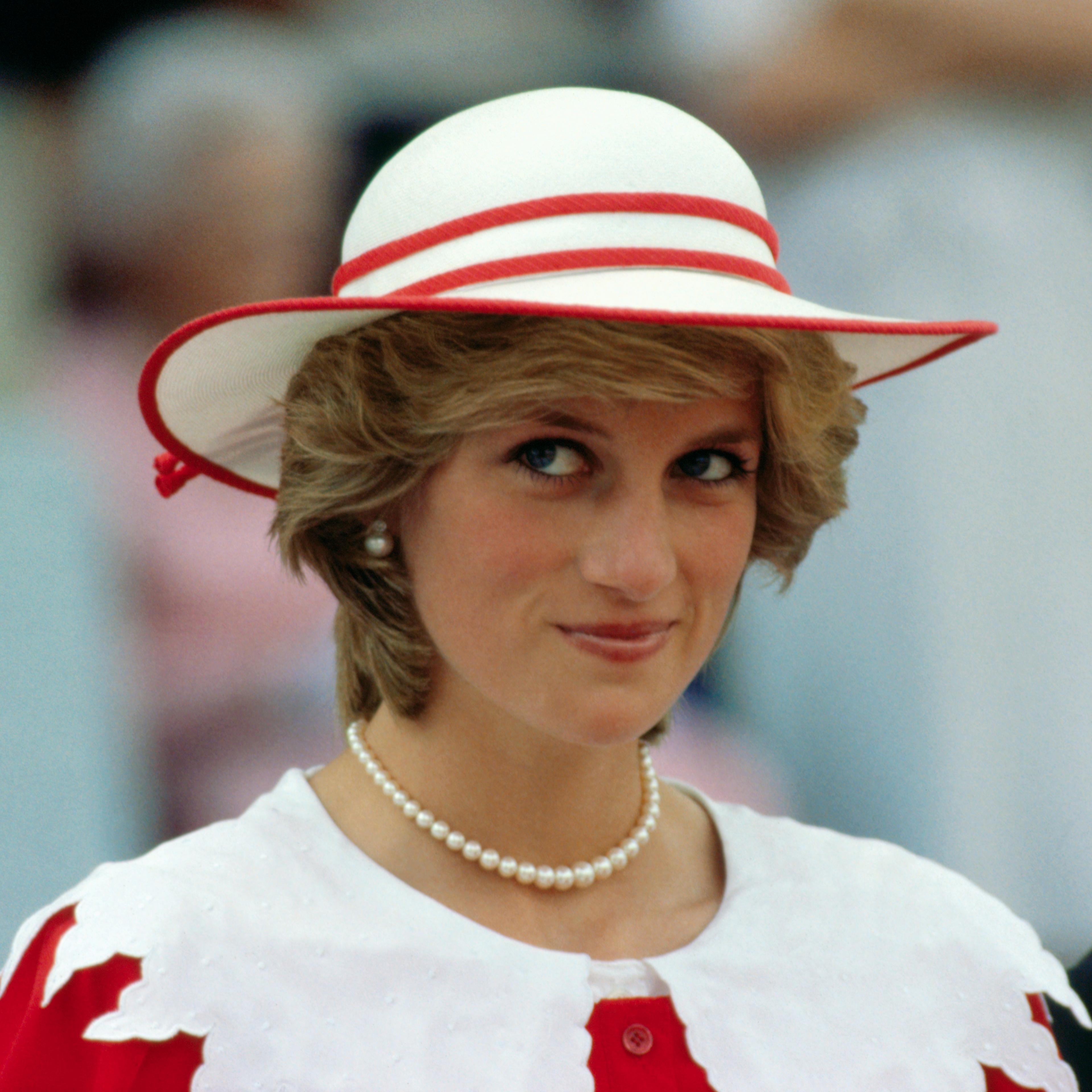 Princess Diana Wearing a Hat