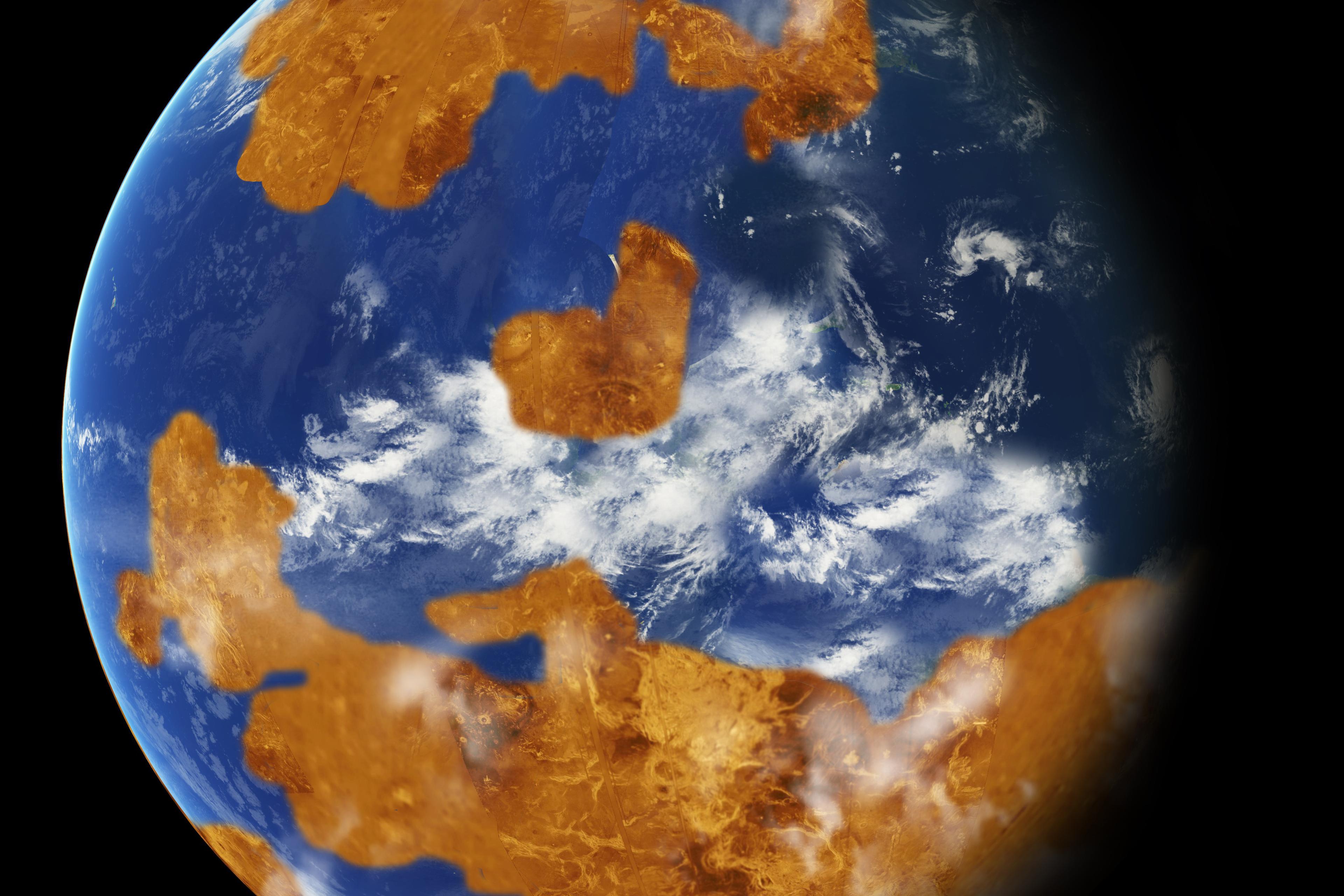 Waterworld: An artist's rendering of Venus as it might have been