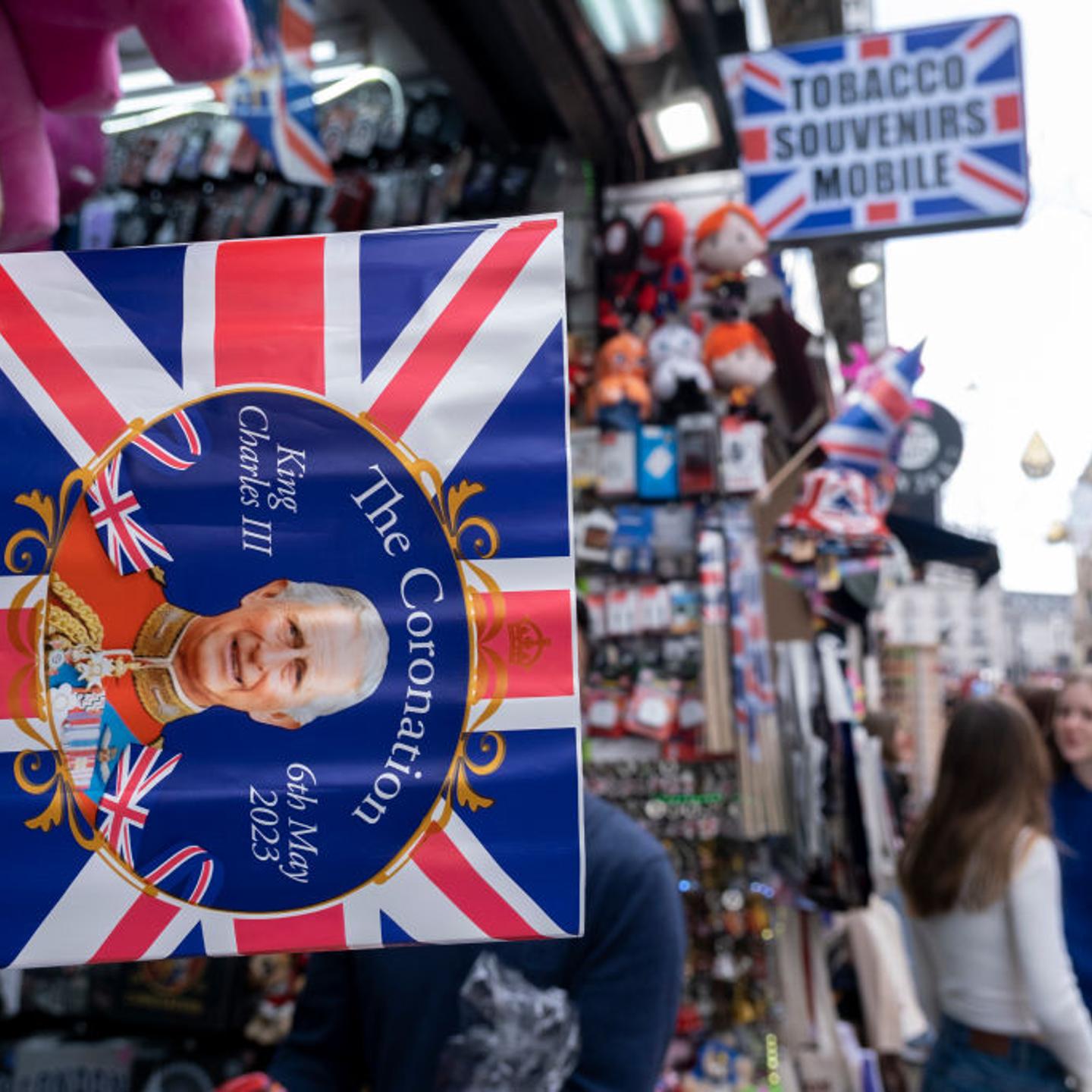 King Charles III Coronation Merchandise In London