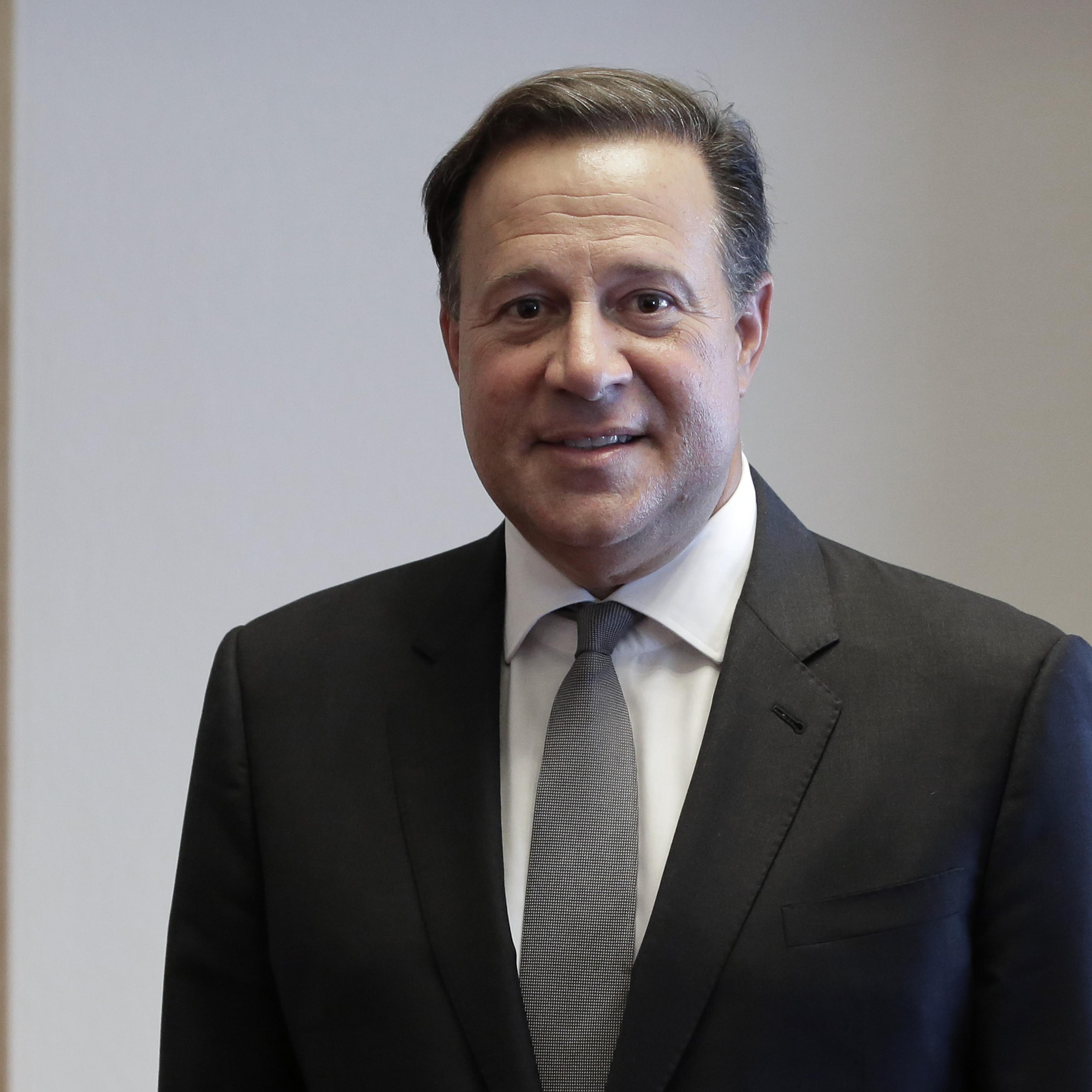 Juan Carlos Varela, Panama's president, poses for a photograph following an interview in Tokyo on April 19, 2016.
