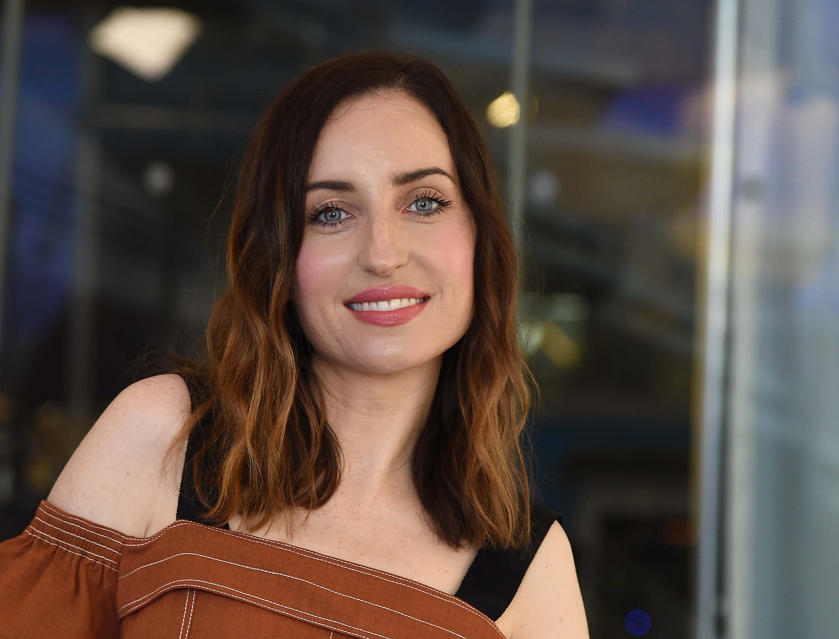Zoe Lister-Jones visits the SiriusXM Studios on May 19, 2017 in New York City.