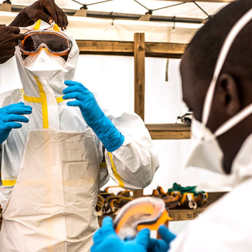 Ebola Treatment Center As Guinea Economy Rebuilds Ahead Of October Election