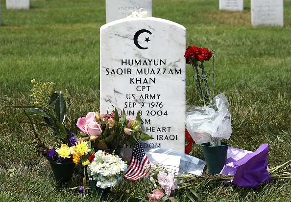 The Grave Of Humayan Khan In Section 60 Of Arlington National Cemetery