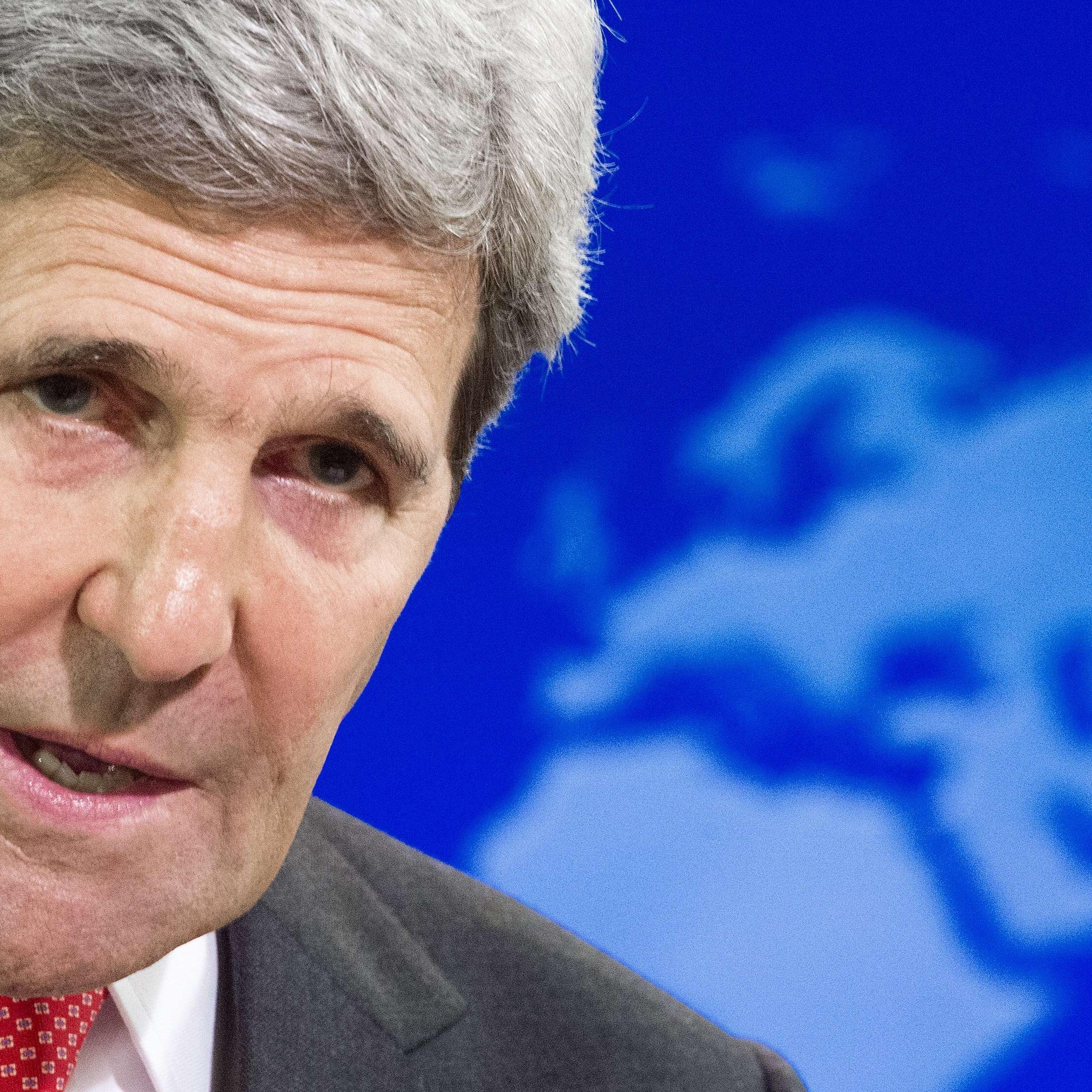 US Secretary of State John Kerry delivers remarks while releasing the 2013 Annual Report on International Religious Freedom July 28, 2014, at the US State Department in Washington.