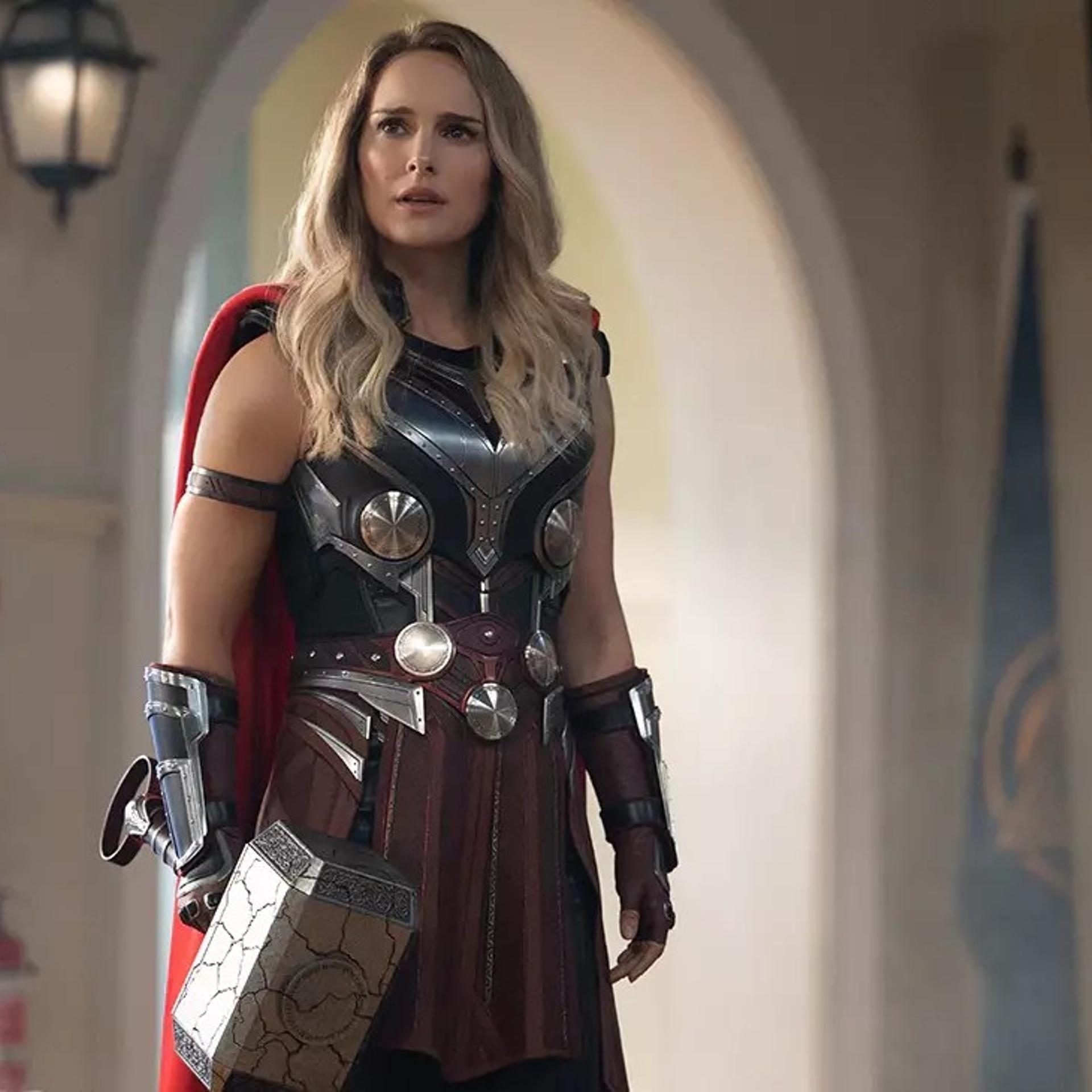 Natalie Portman as Jane Foster/Thor in <i>Thor: Love and Thunder</i>