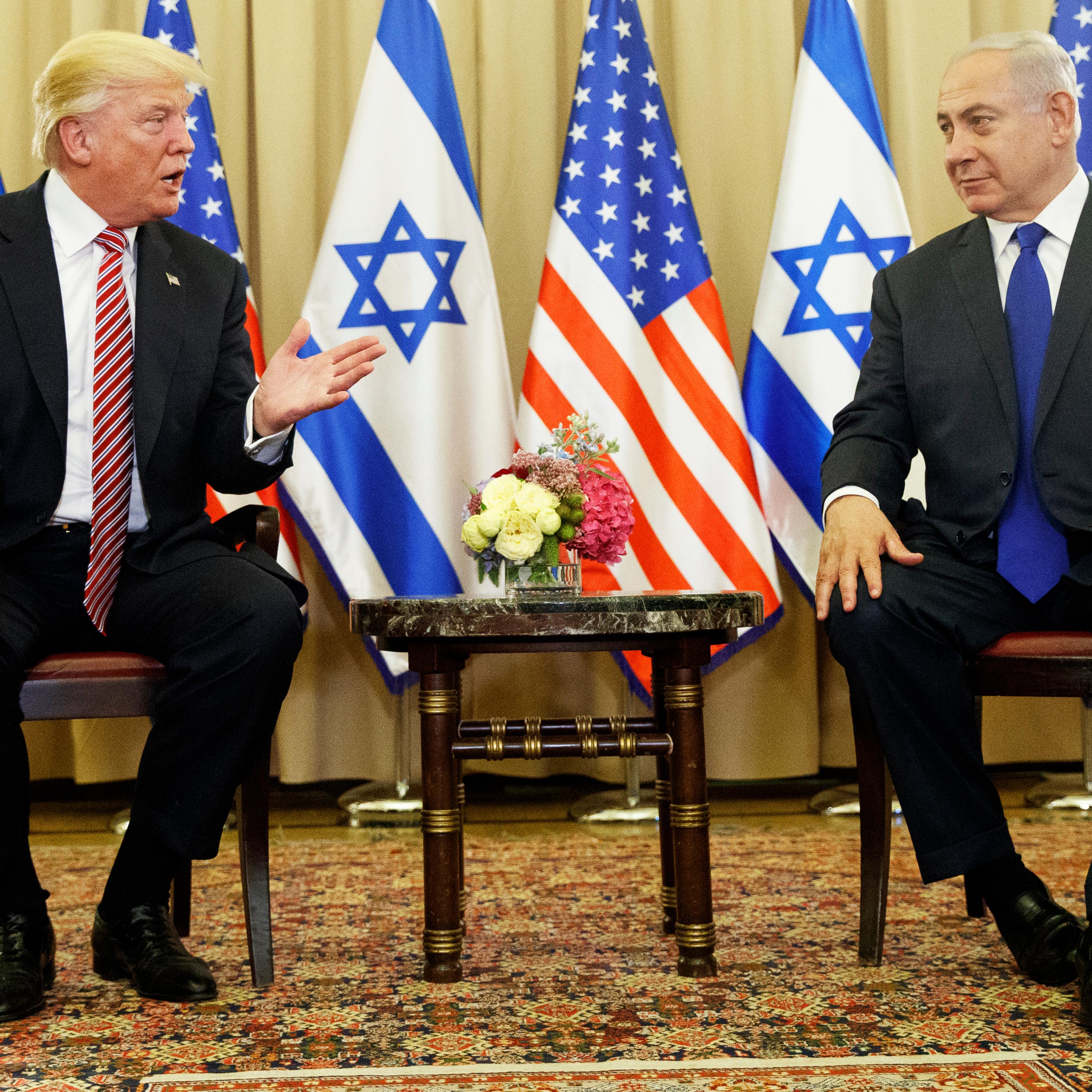 Donald Trump,Melania Trump,Benjamin Netanyahu