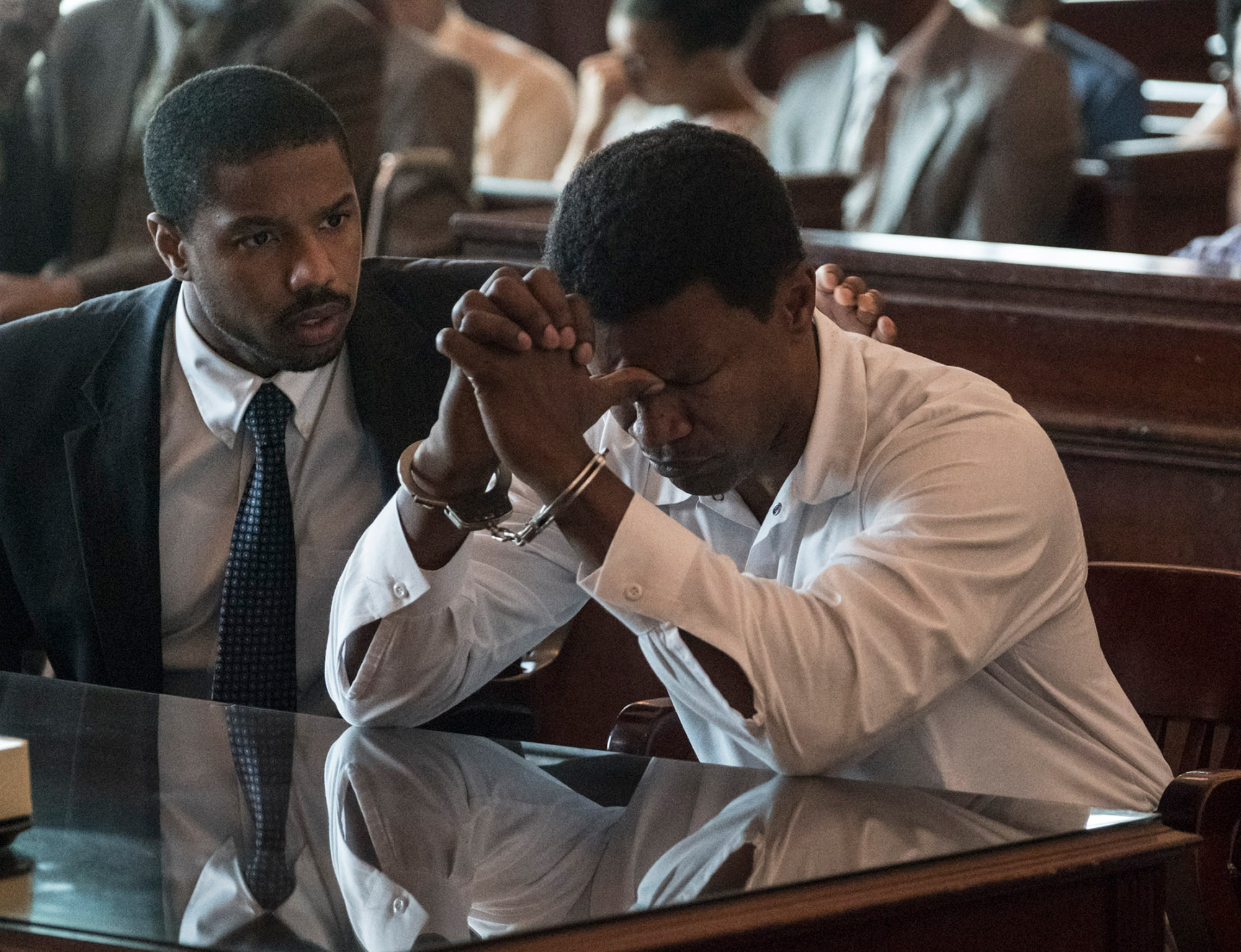 Jordan and Foxx star as Stevenson and McMillian in Just Mercy