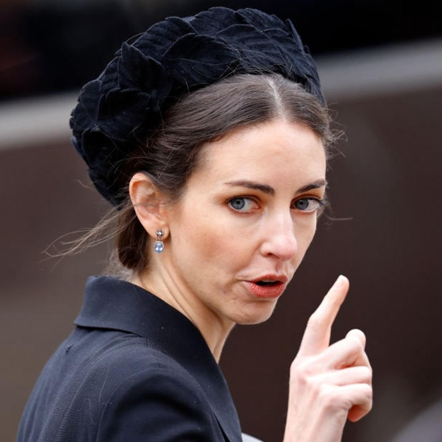 Rose Hanbury attends a Service of Thanksgiving for the life of Prince Philip, Duke of Edinburgh at Westminster Abbey.