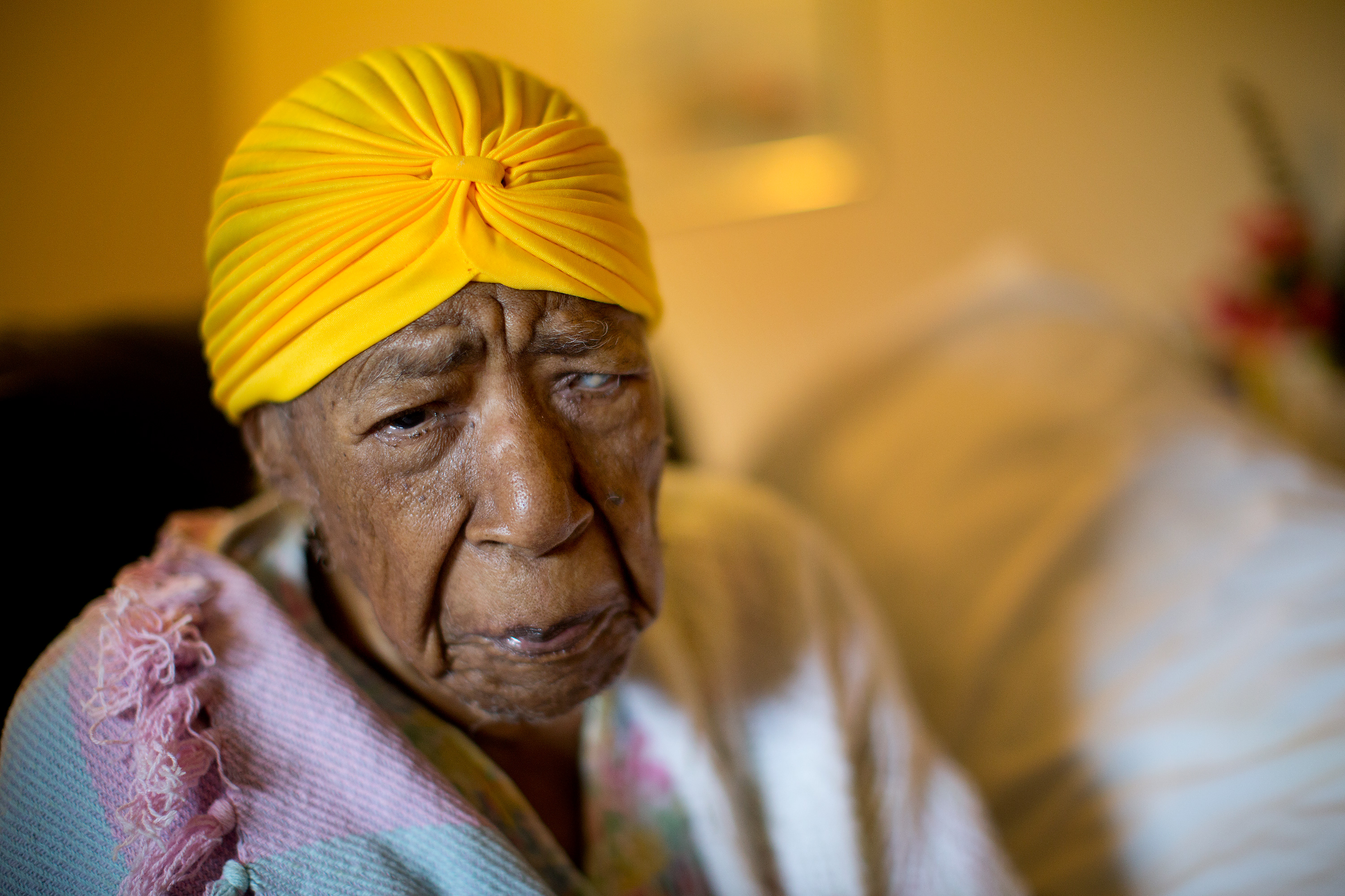 Susannah Mushatt Jones in her home in Brooklyn on June 11, 2014, a few weeks before her 115th birthday.