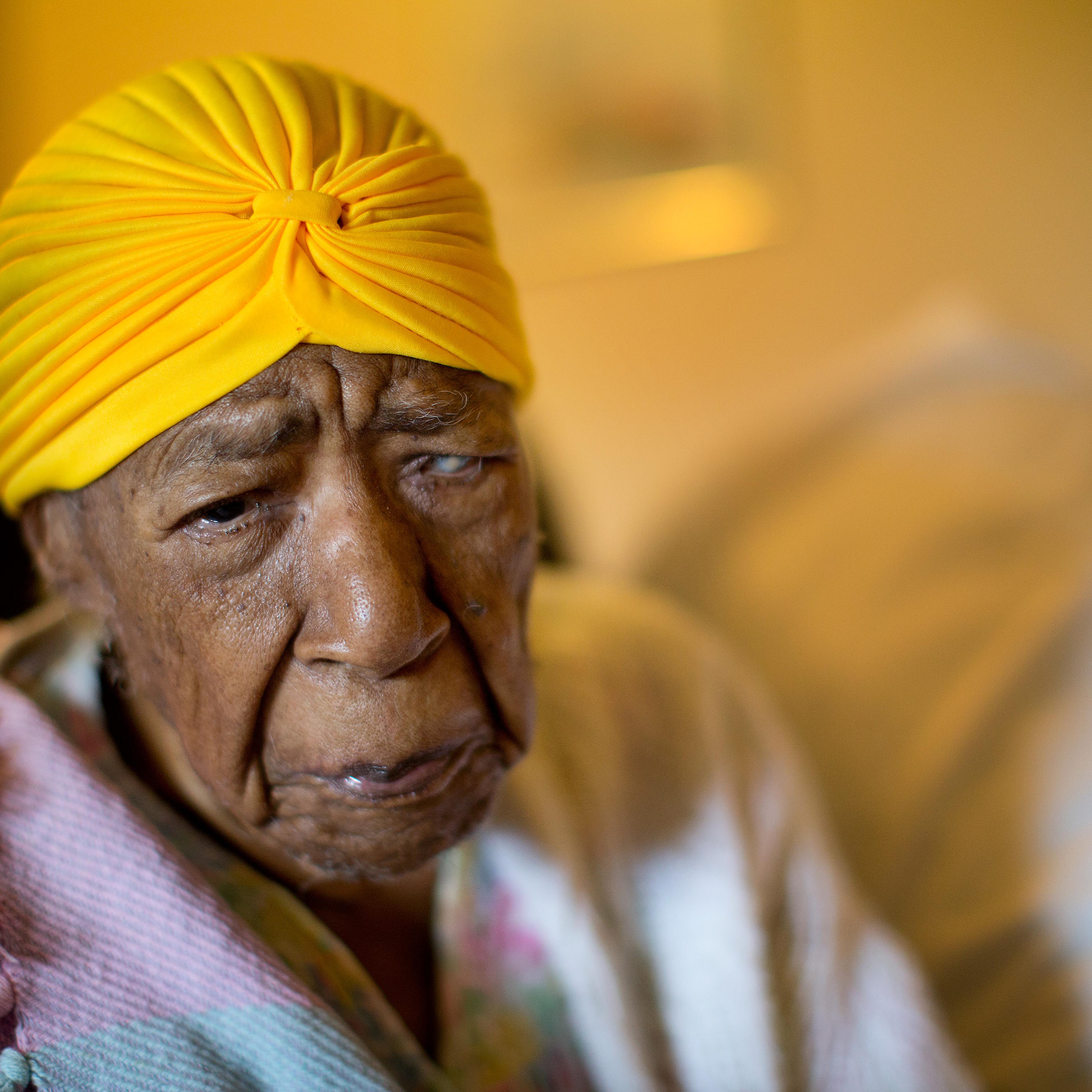 Susannah Mushatt Jones in her home in Brooklyn on June 11, 2014, a few weeks before her 115th birthday.