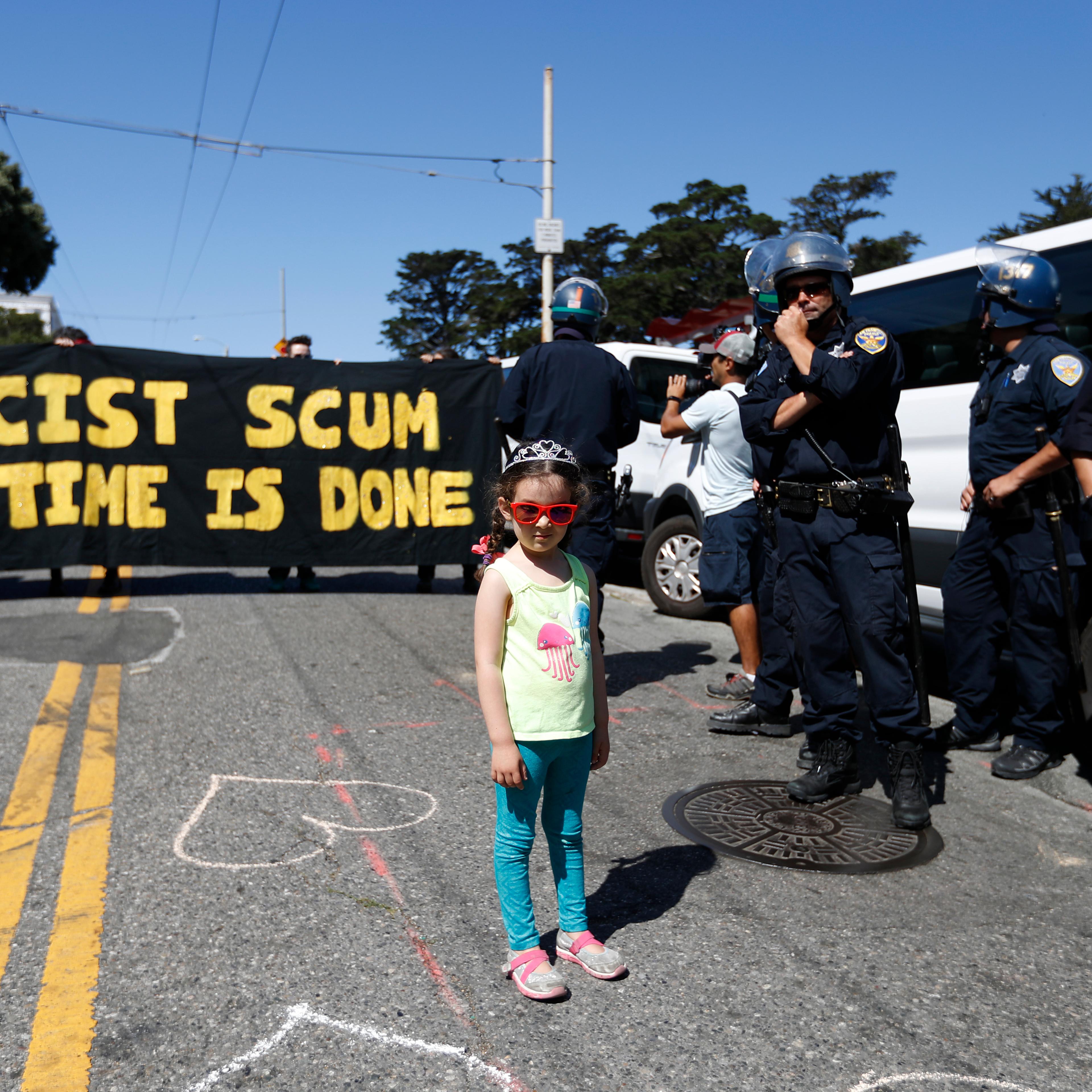 Alt Right Protesters Hold News Conference In San Francisco After Cancelling Rally, Amid Counter Demonstrations Planned
