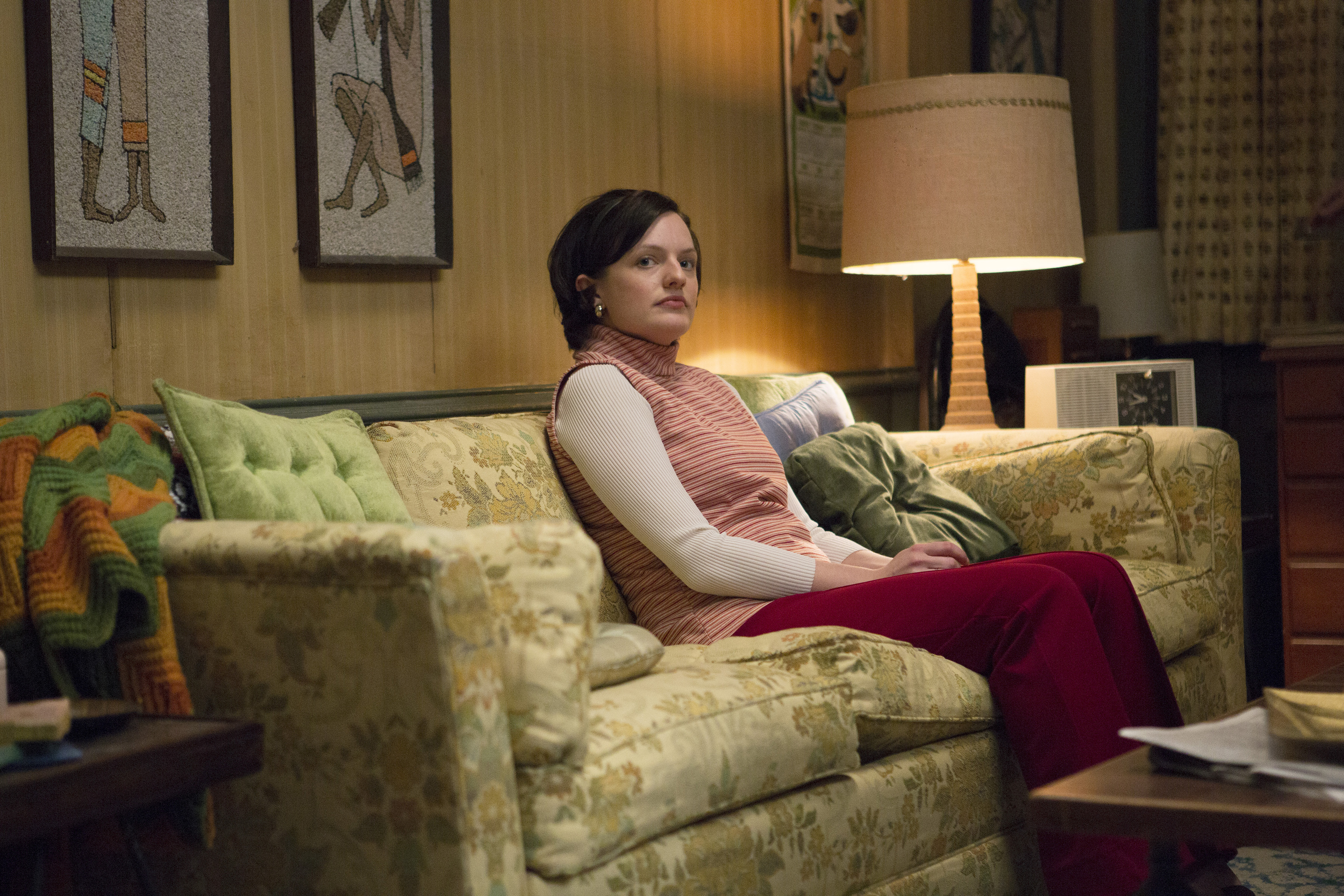 Elisabeth Moss as Peggy Olson in 'Mad Men', Season 7, Episode 5,