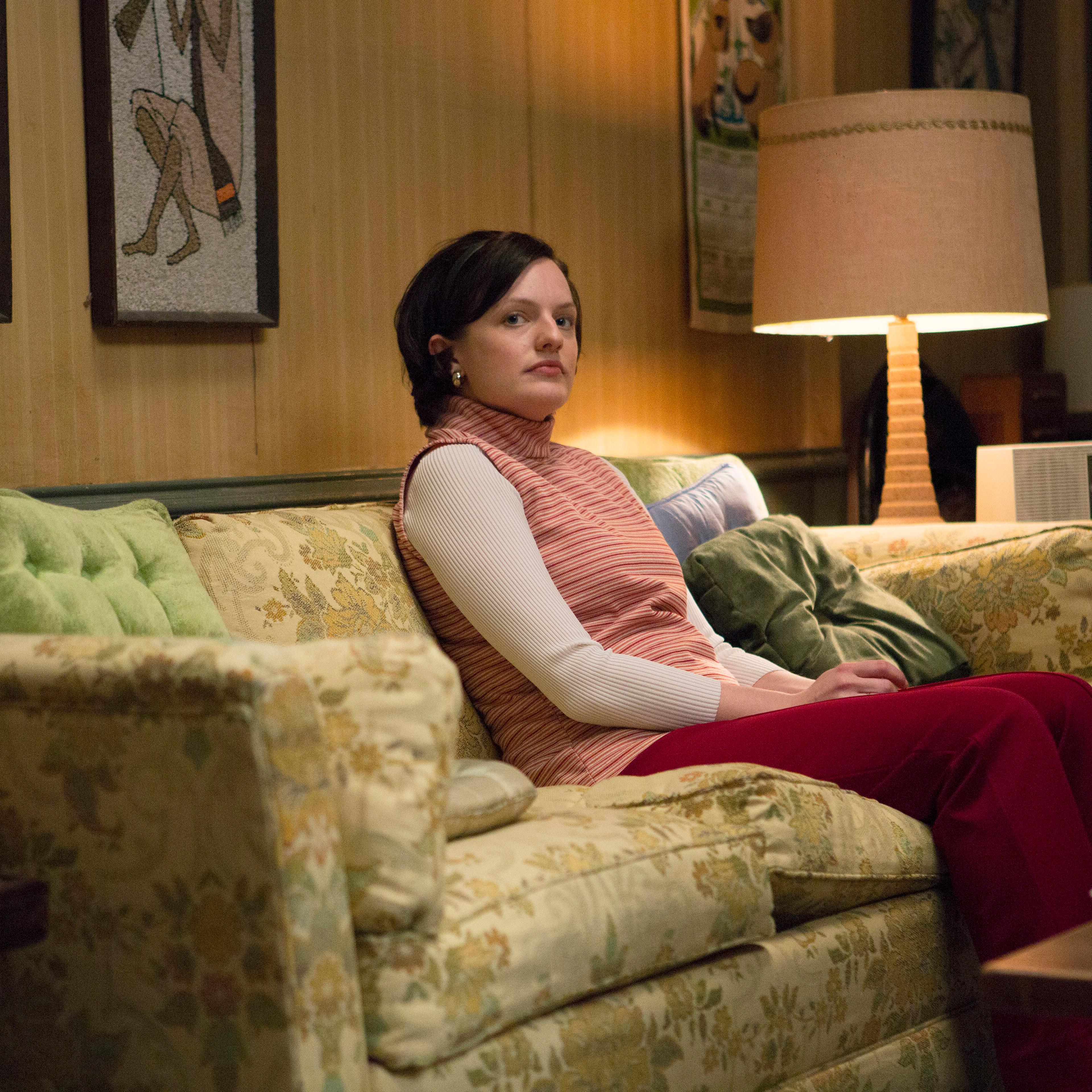 Elisabeth Moss as Peggy Olson in 'Mad Men', Season 7, Episode 5,