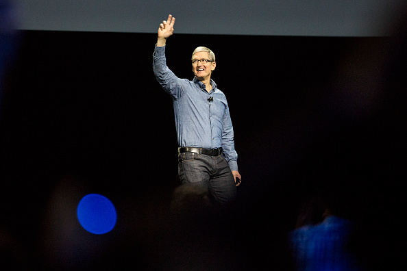 Apple CEO Tim Cook speaks at an Apple event at the Worldwide Developer's Conference on June 13, 2016 in San Francisco, California.