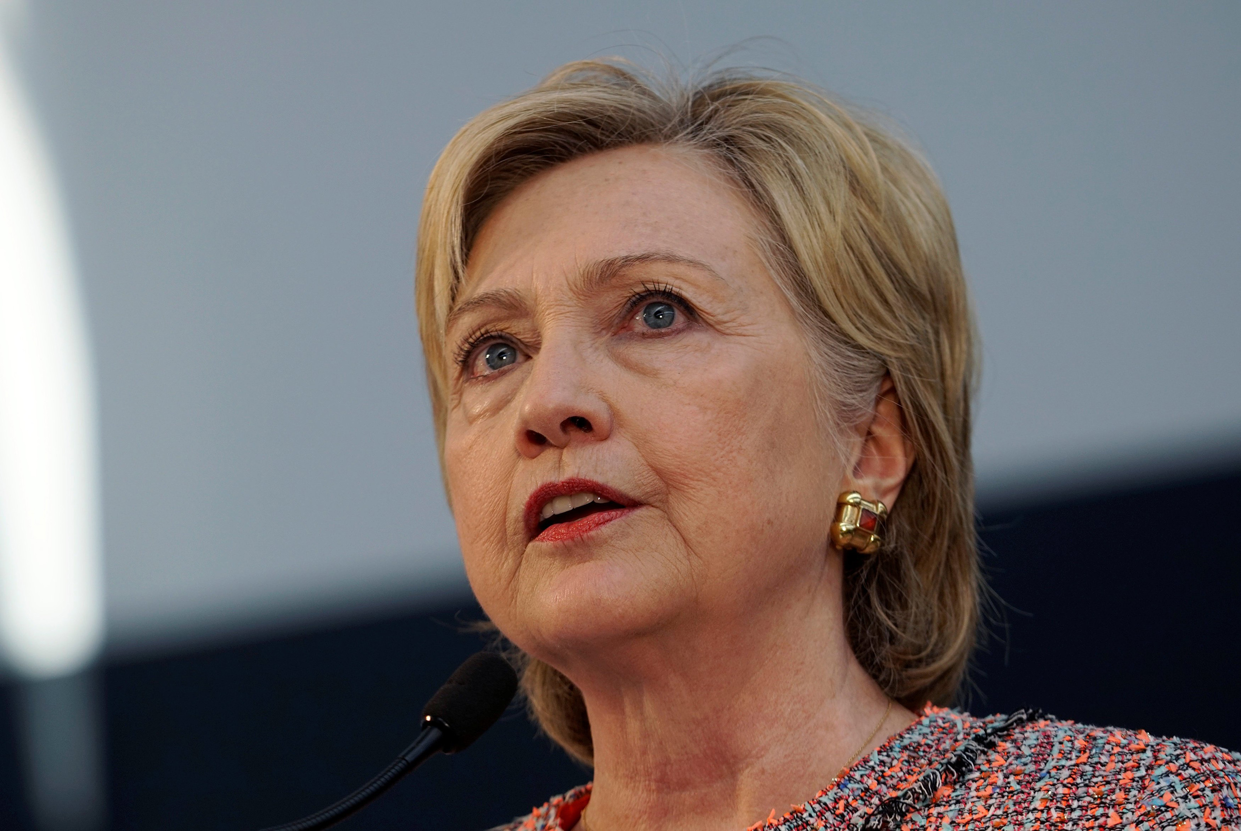 Hillary Clinton speaks at Galvanize, a learning community for technology, in Denver, CO, June 28, 2016.