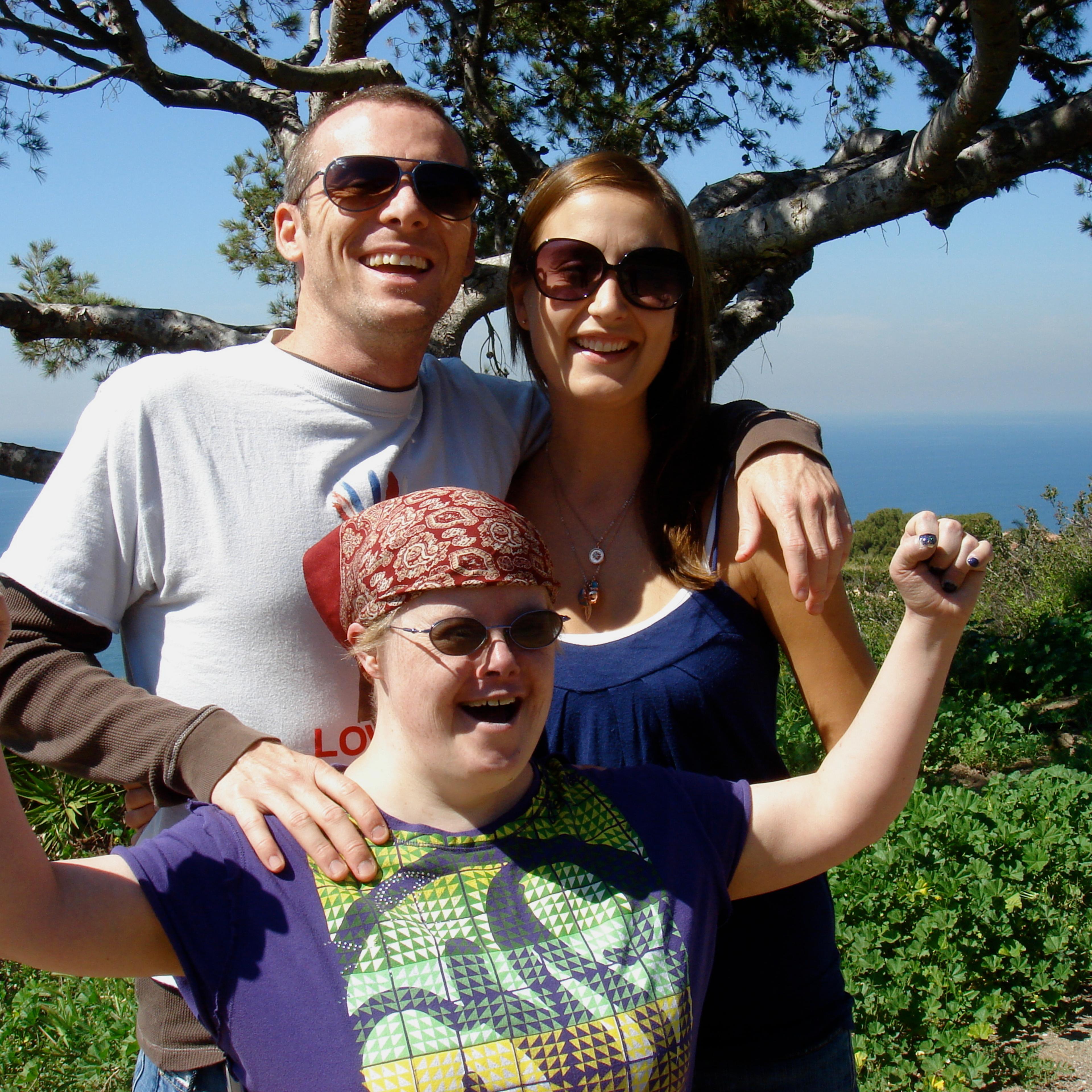Brian, Tempany and Kelly Donovan in Rancho Palos Verdes, California in 2008.