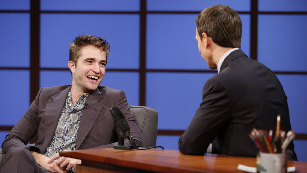 Actor Robert Pattinson on the Late Night Show 