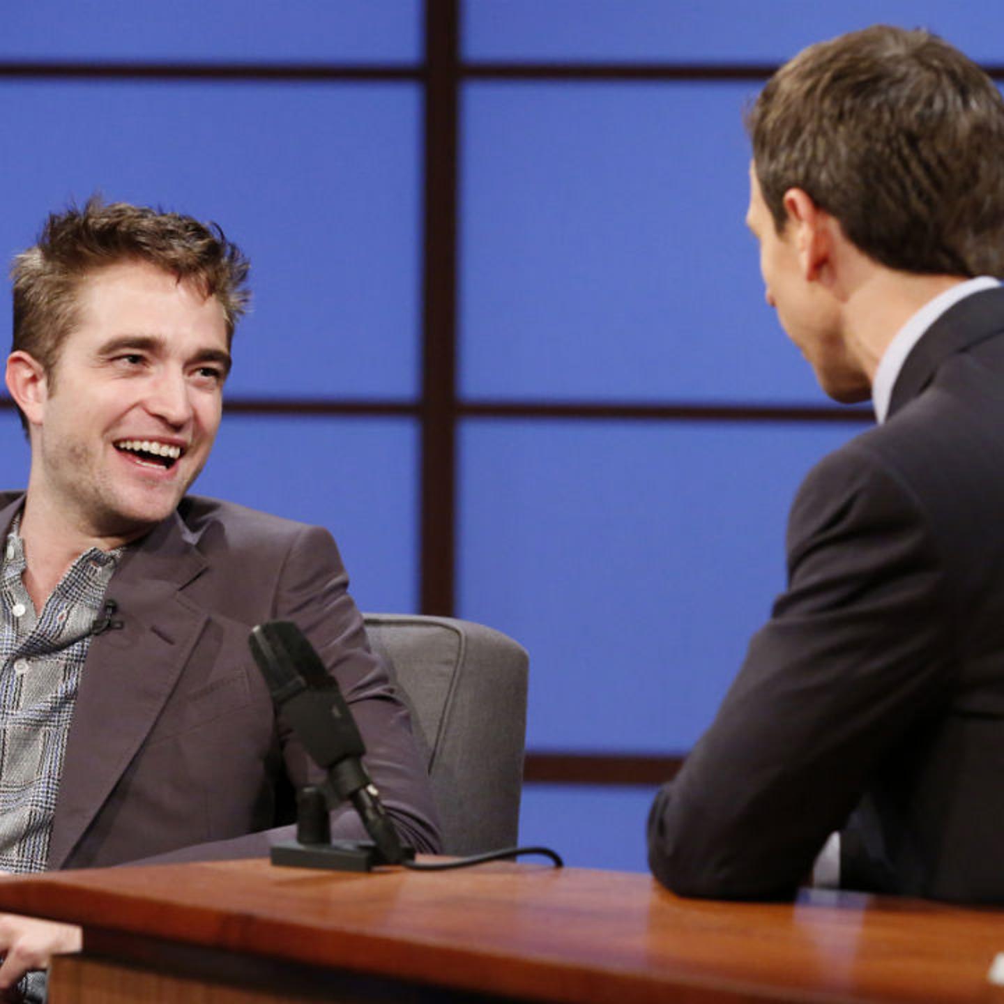 Actor Robert Pattinson on the Late Night Show