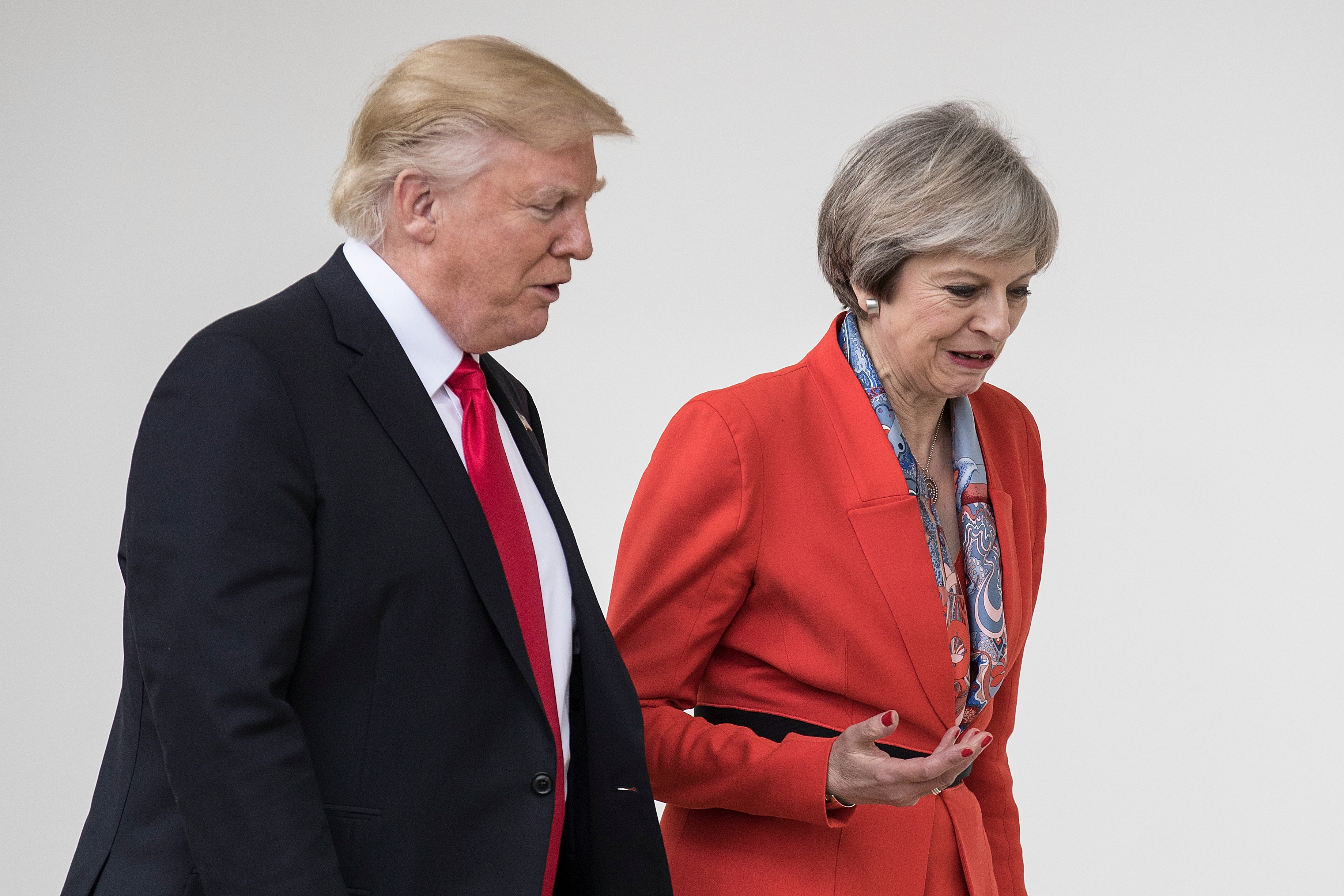 President Trump Meets With British PM Theresa May At The White House