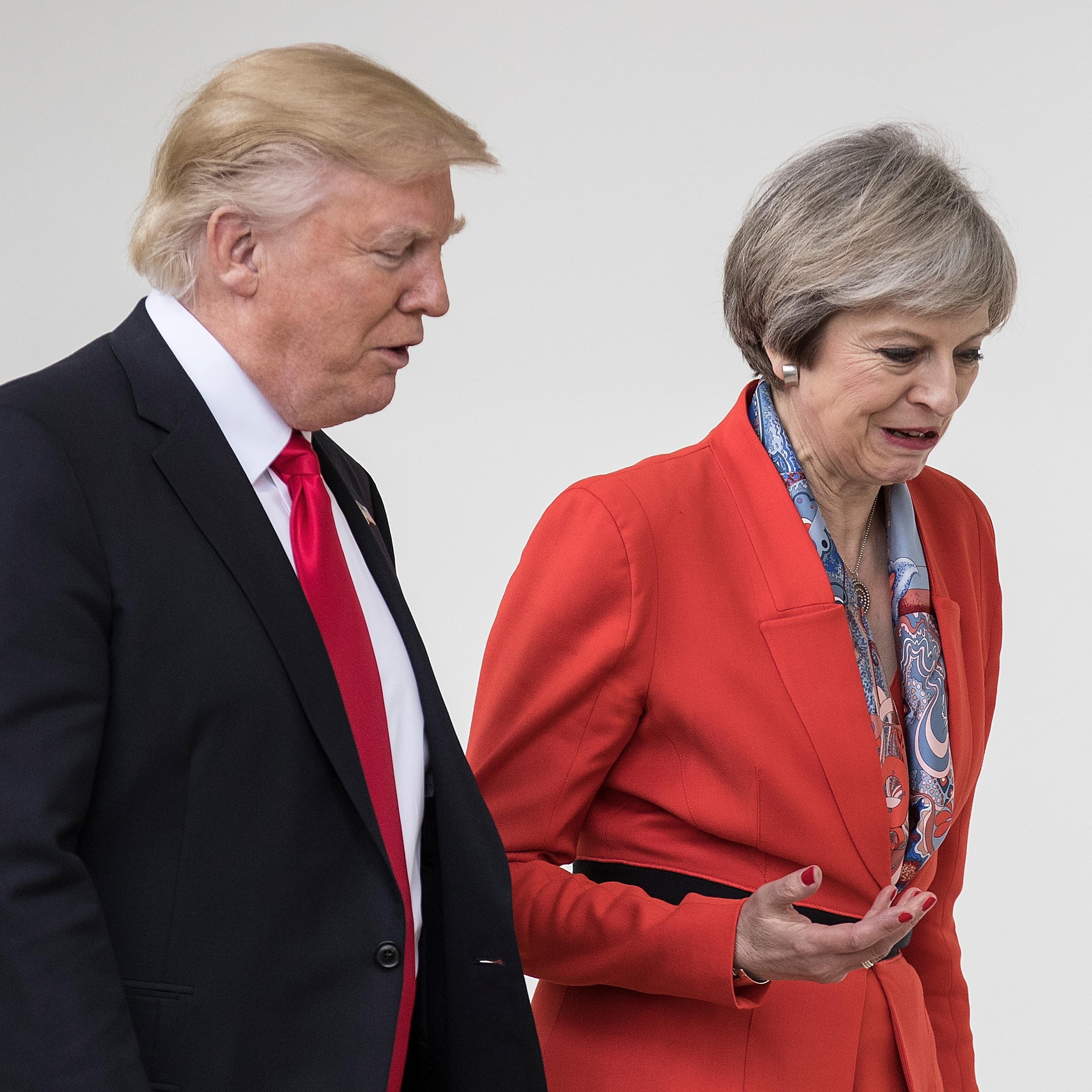 President Trump Meets With British PM Theresa May At The White House
