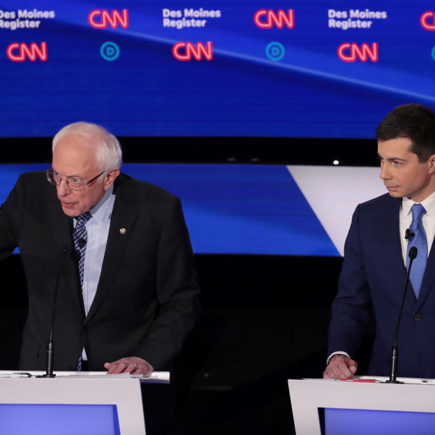 Democratic Presidential Candidates Participate In Presidential Primary Debate In Des Moines, Iowa
