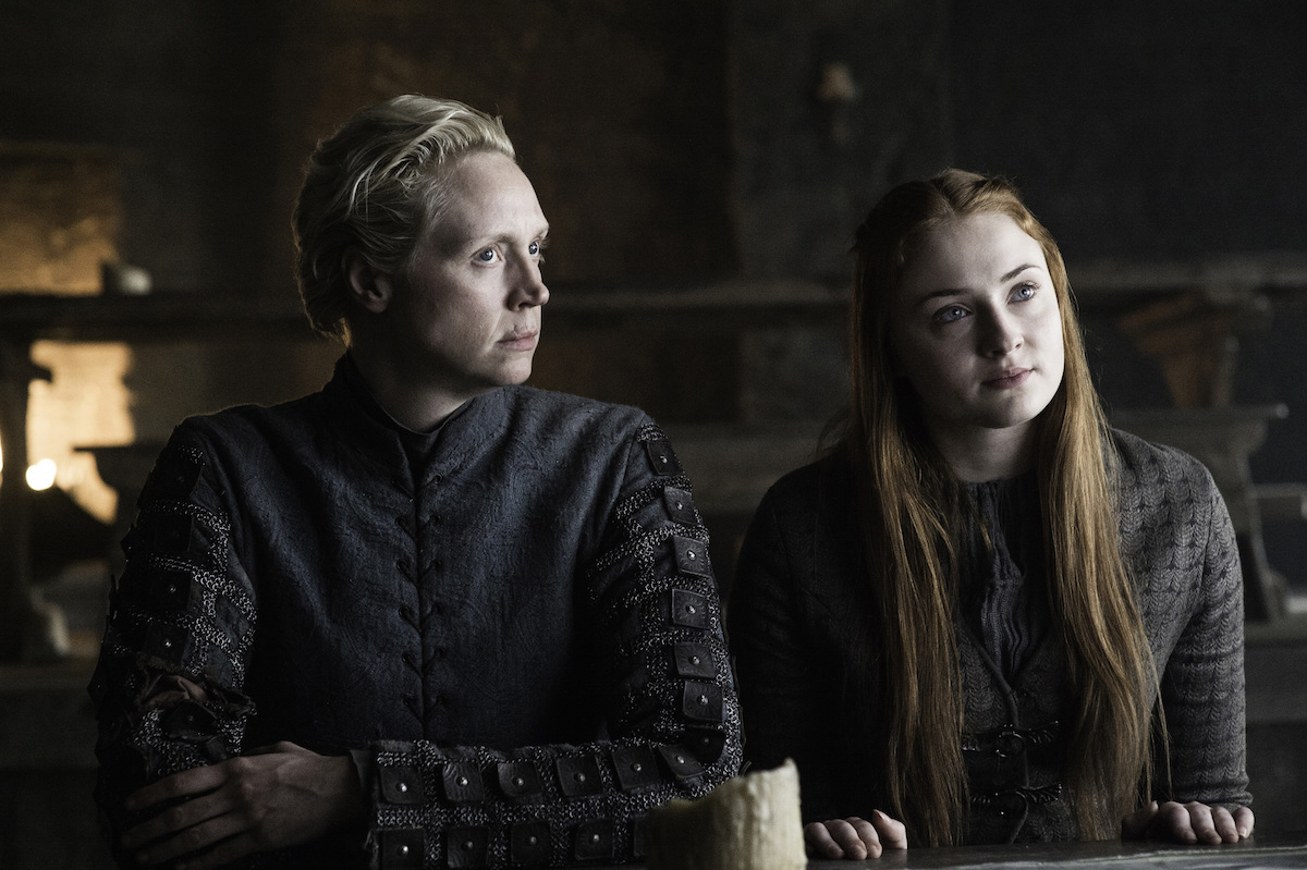 Gwendoline Christie and  Sophie Turner on <em>Game of Thrones</em>