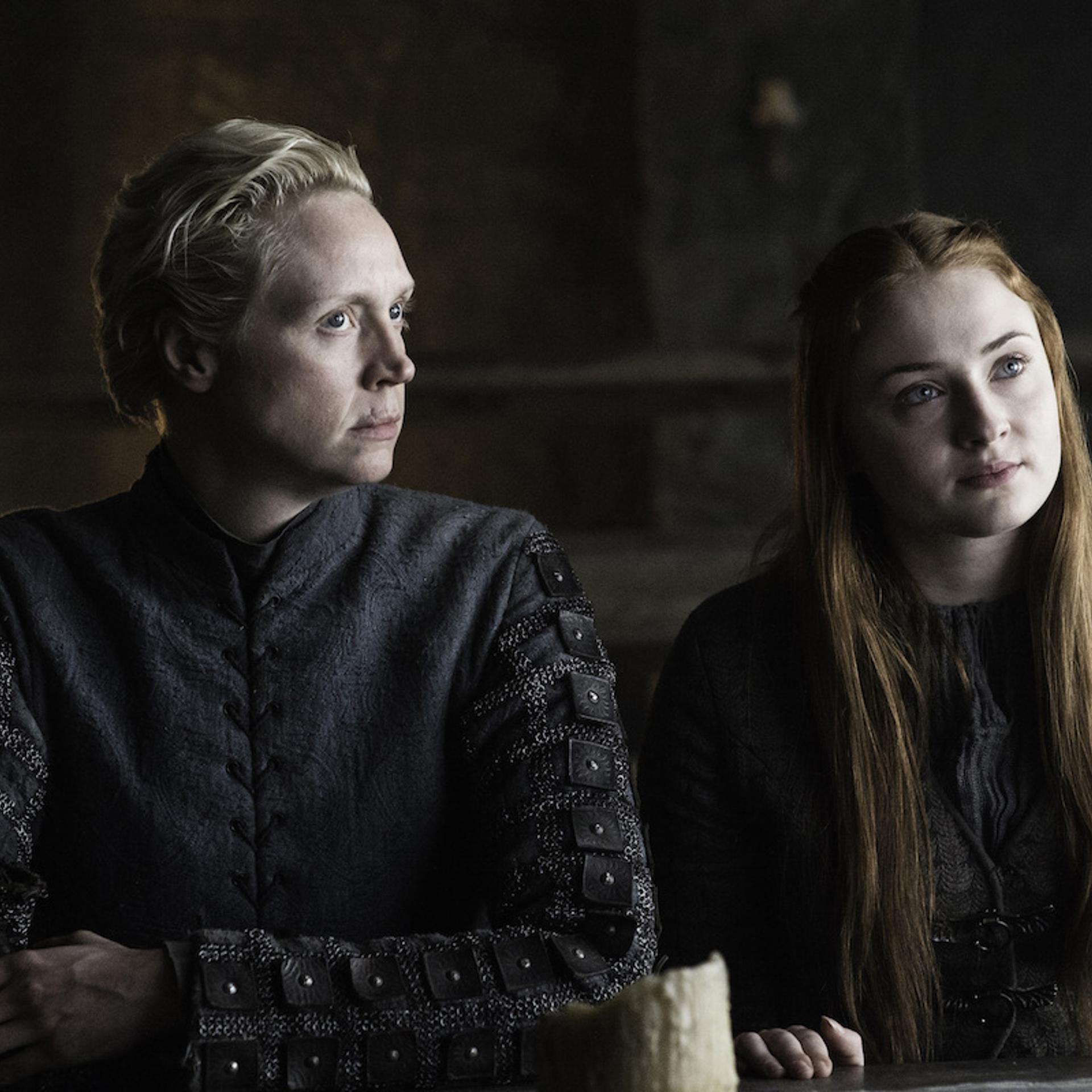 Gwendoline Christie and Sophie Turner on <em>Game of Thrones</em>