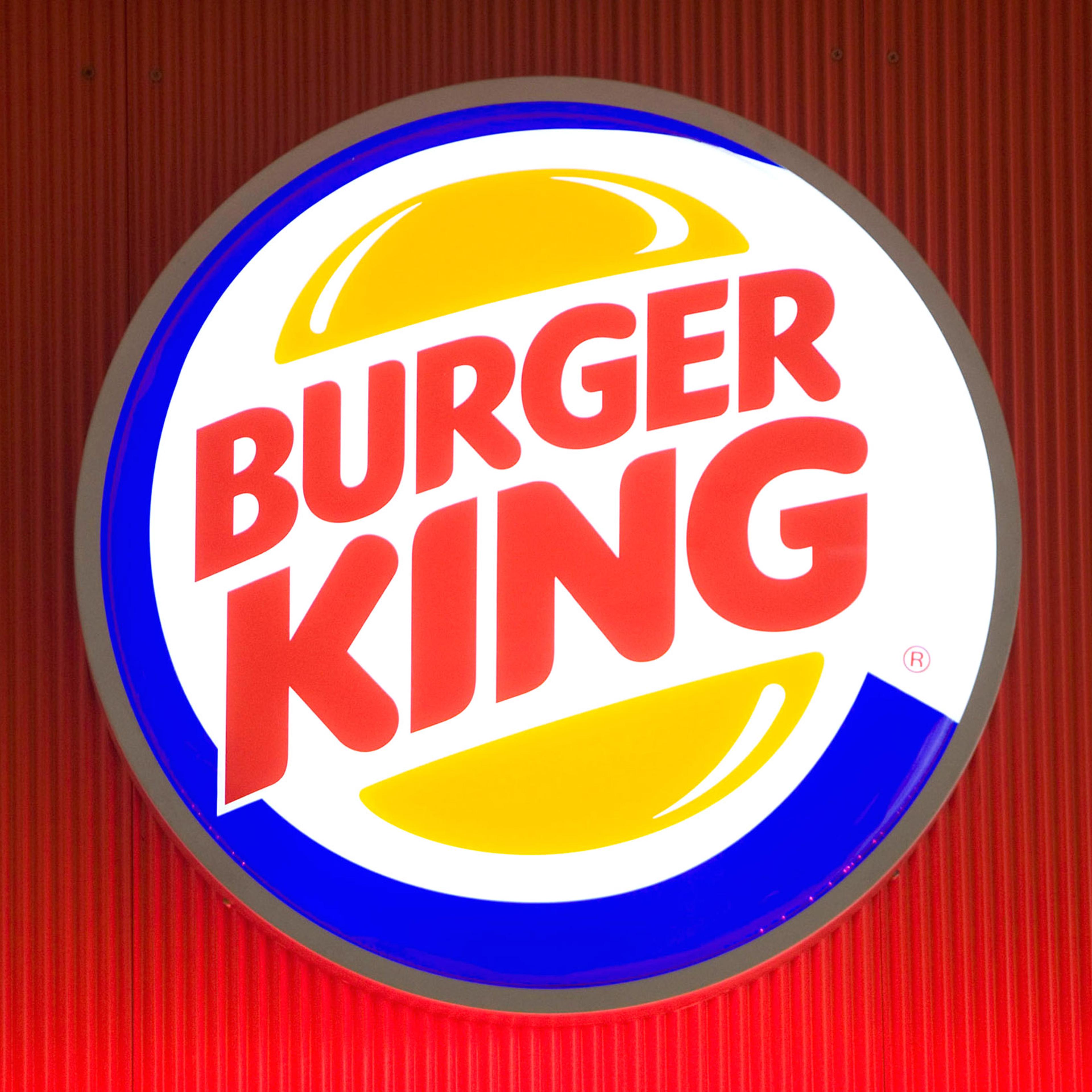 The Burger King company logo outside a restaurant in Basildon on Sept. 8, 2010.